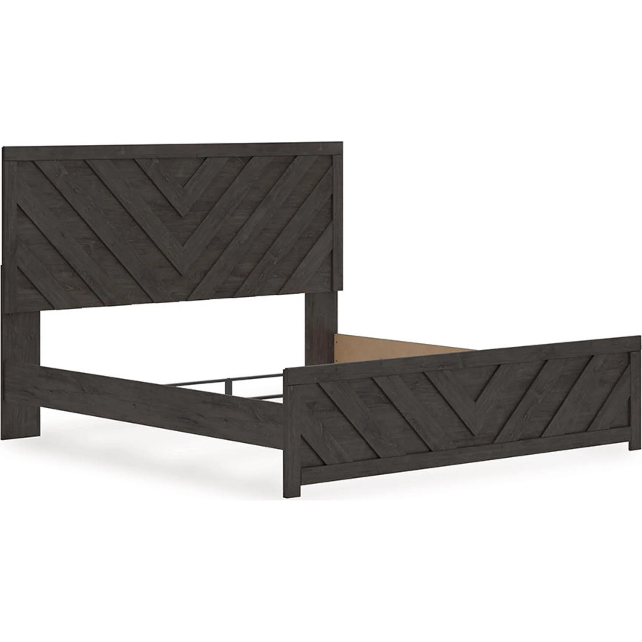 Prendonea King Panel Bed - Charcoal - Image 5