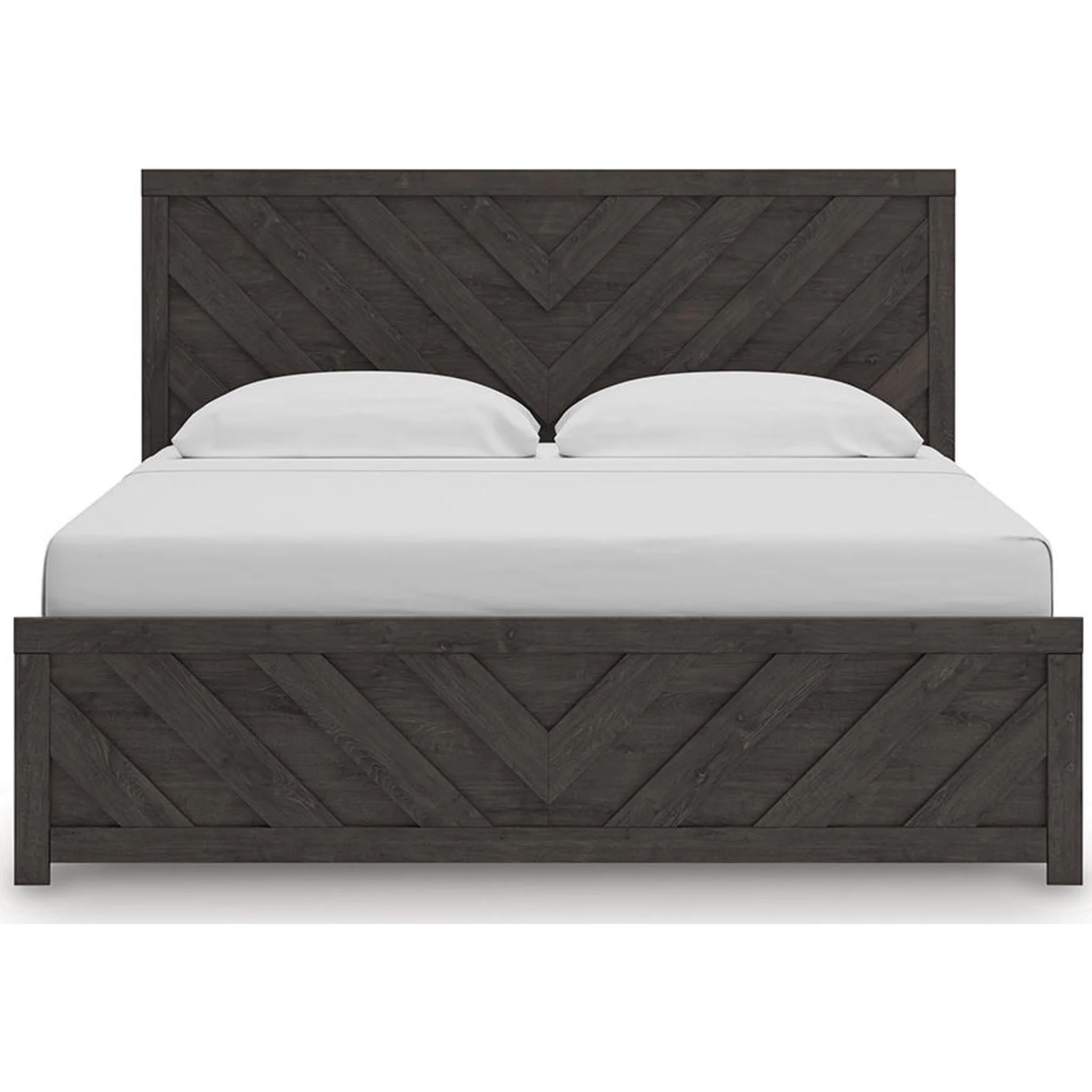 Prendonea King Panel Bed - Charcoal - Image 9