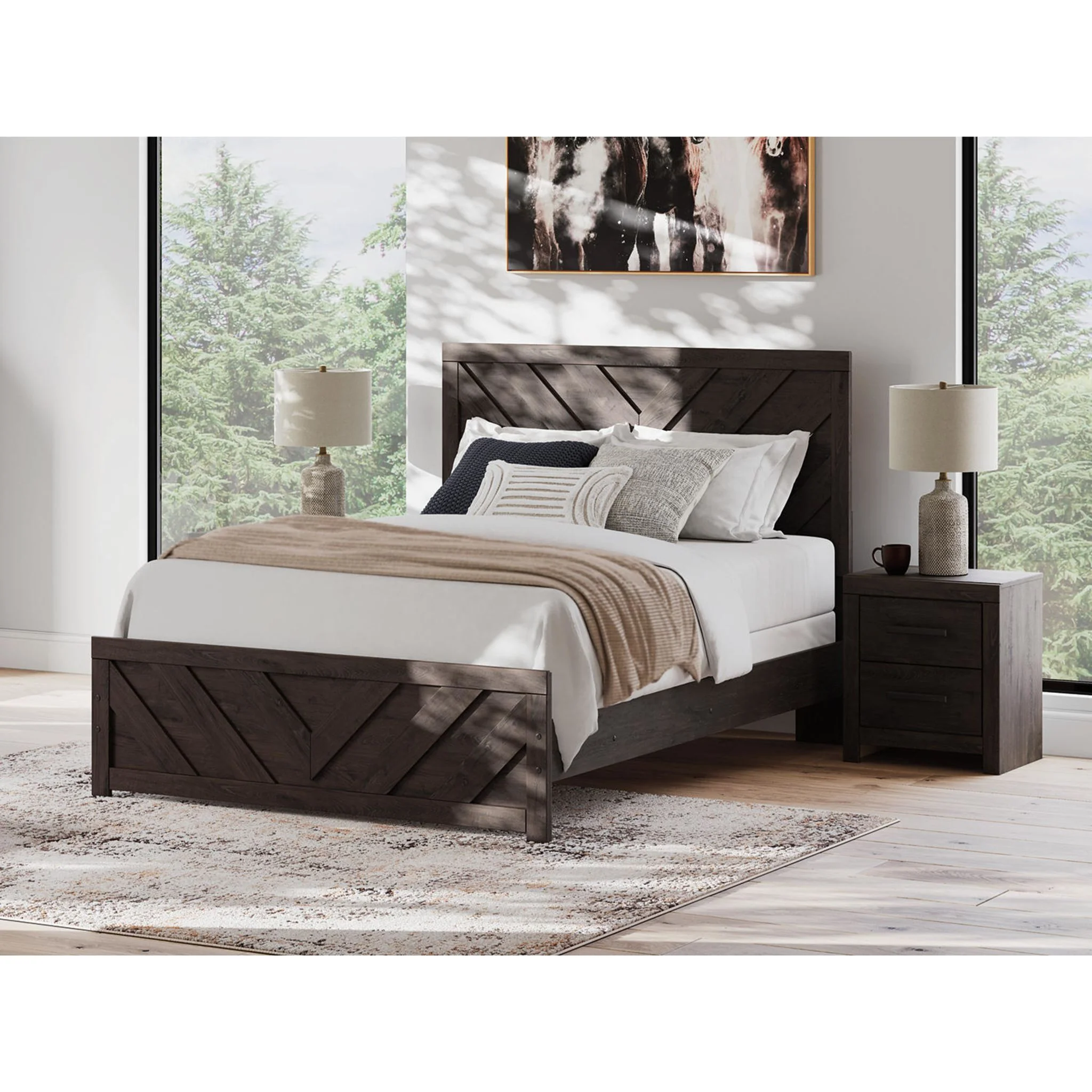 Prendonea Queen Panel Bed - Charcoal - Image 17