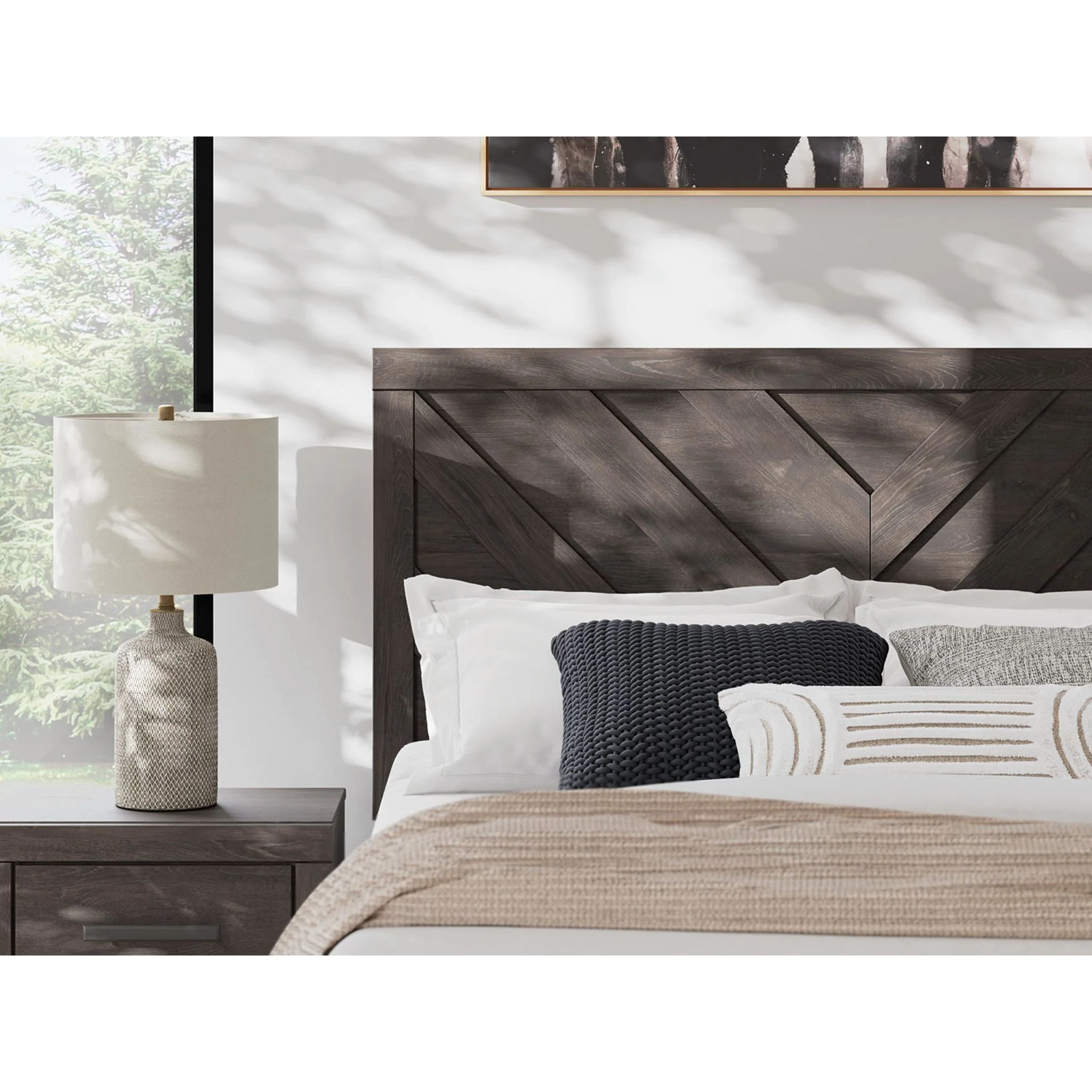 Prendonea Queen Panel Bed - Charcoal - Image 9