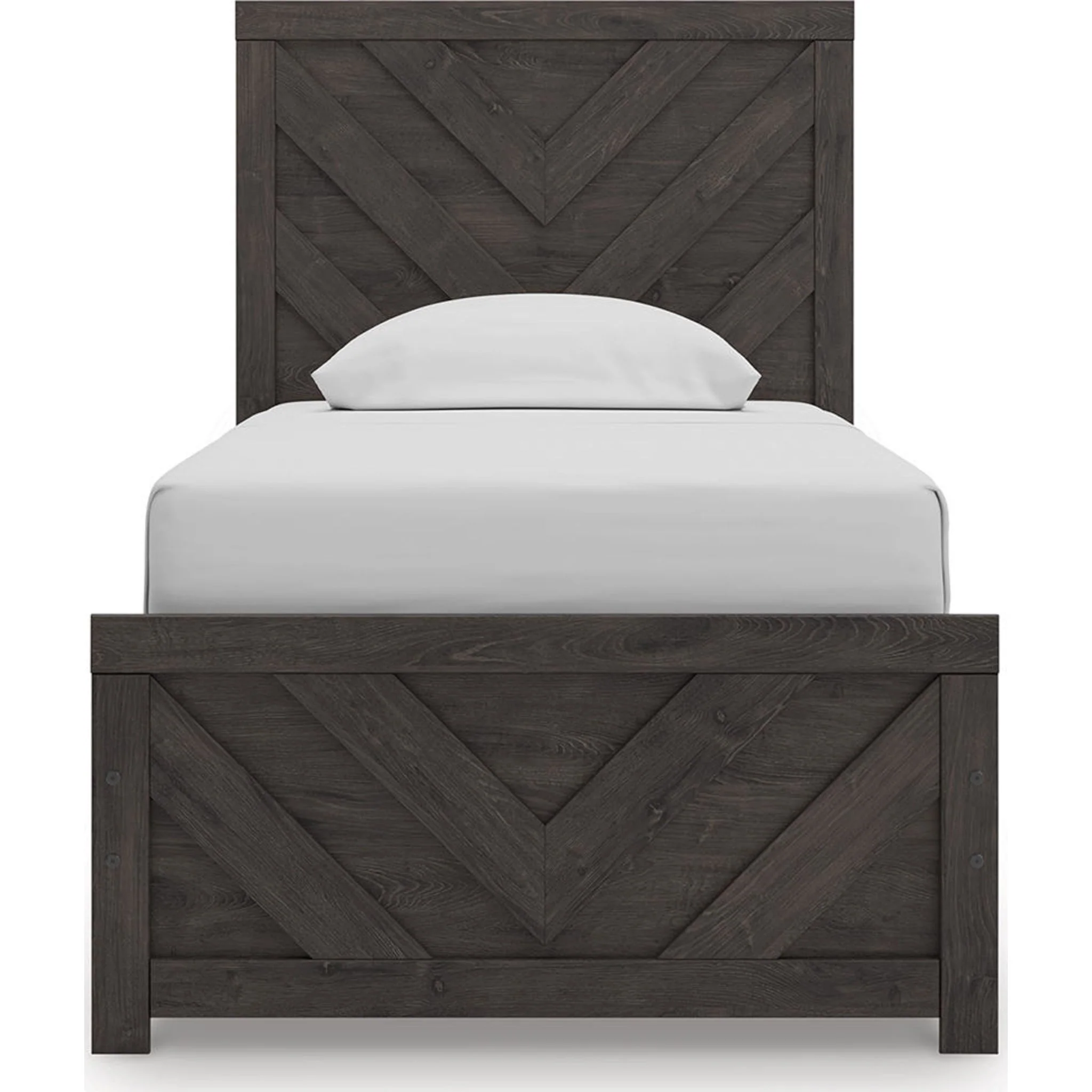 Prendonea Twin Panel Bed - Charcoal - Image 10