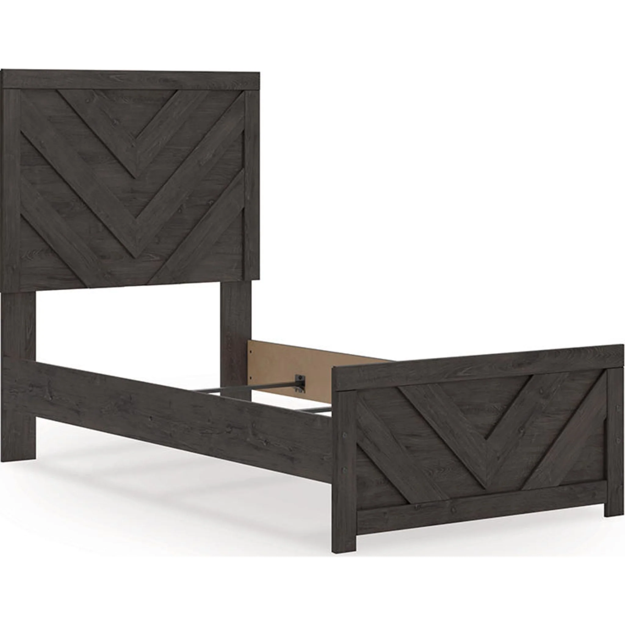 Prendonea Twin Panel Bed - Charcoal - Image 6