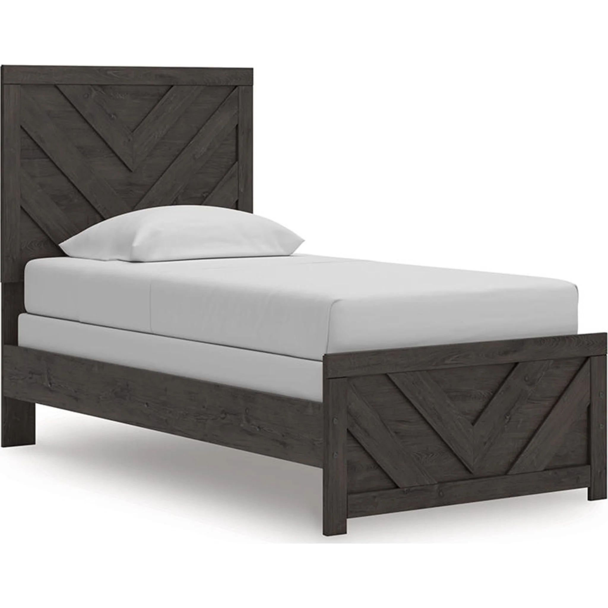 Prendonea Twin Panel Bed - Charcoal - Image 7
