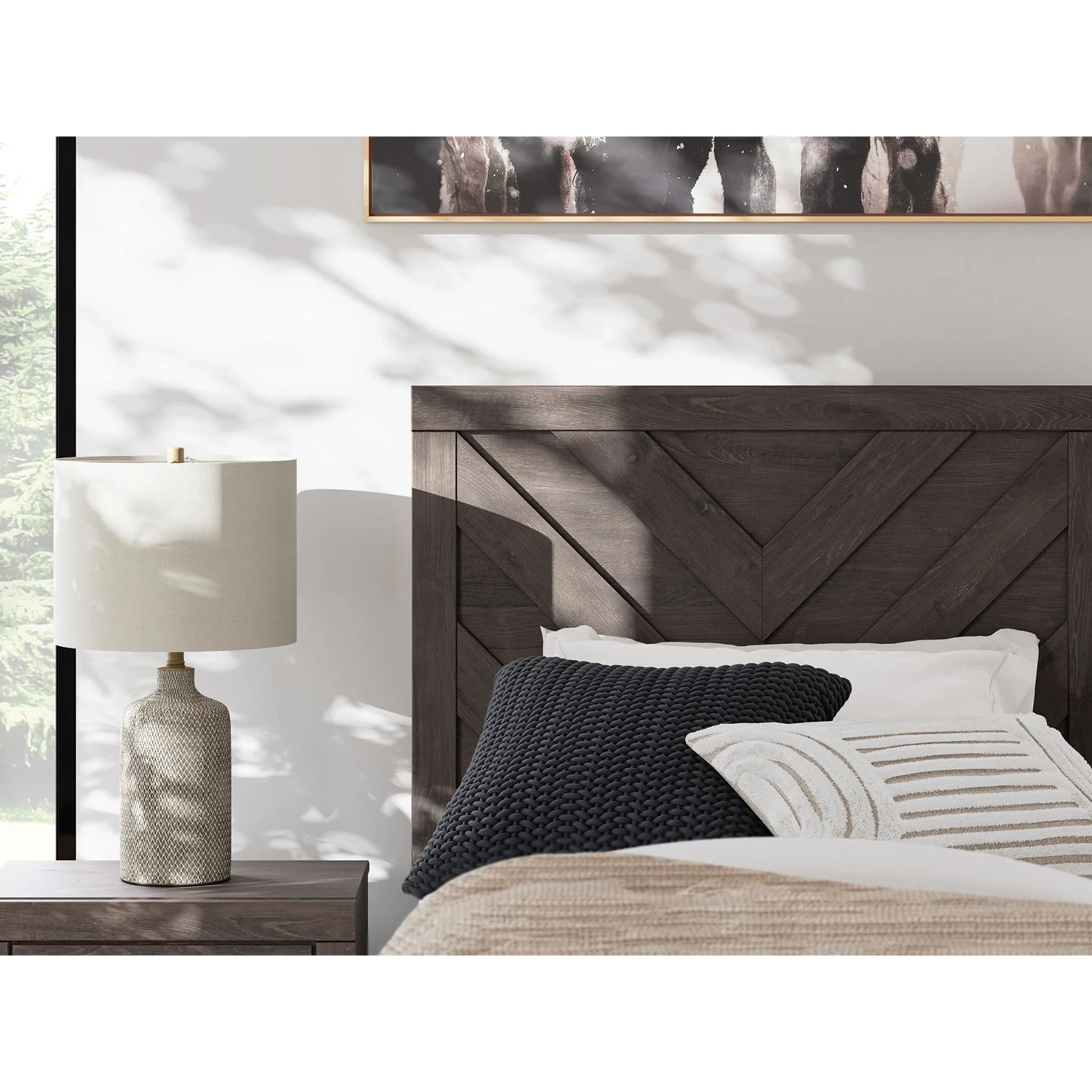 Prendonea Twin Panel Bed - Charcoal - Image 9