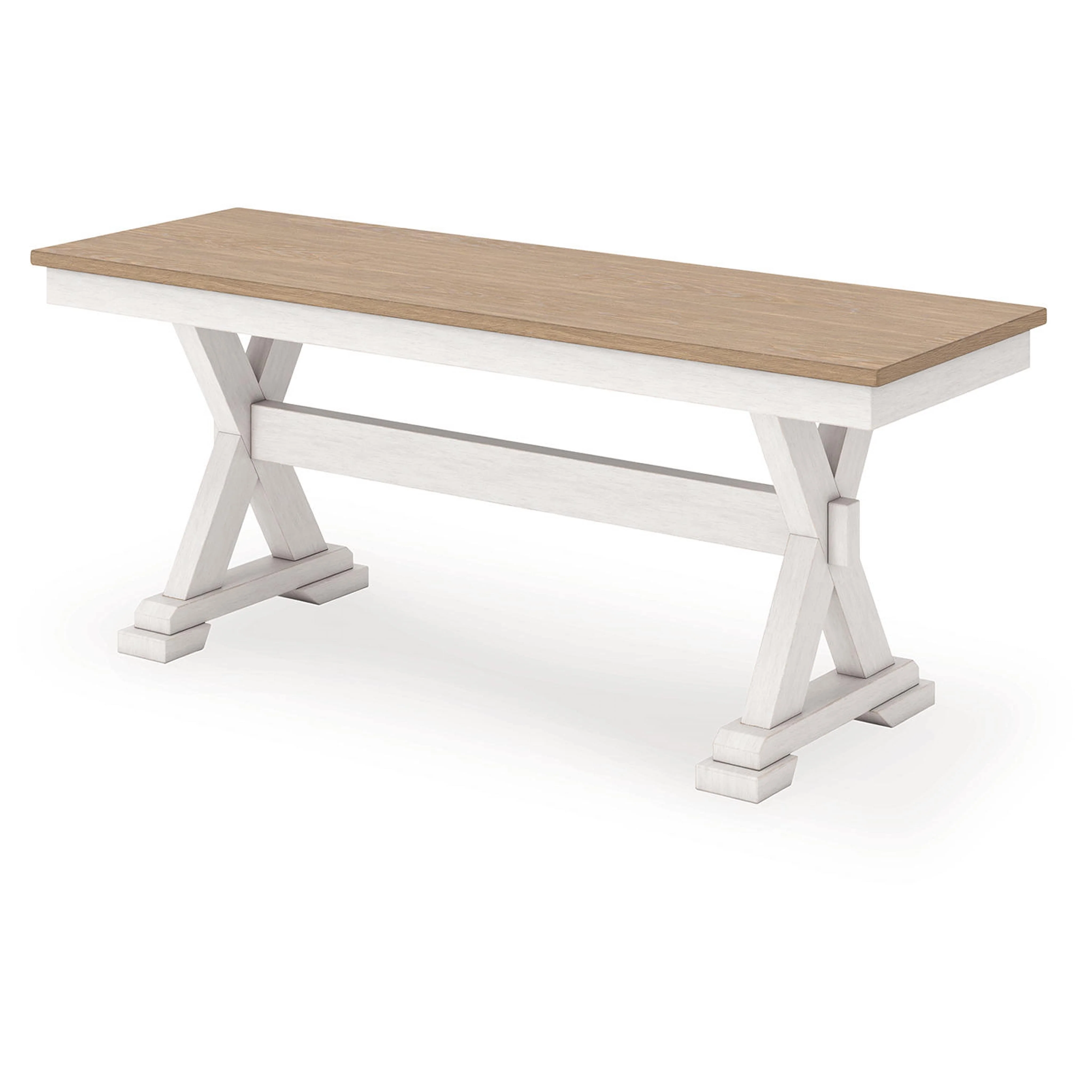 Purlaney Dining Bench - Antique White/Natural - (PCD627-00) - Image 3