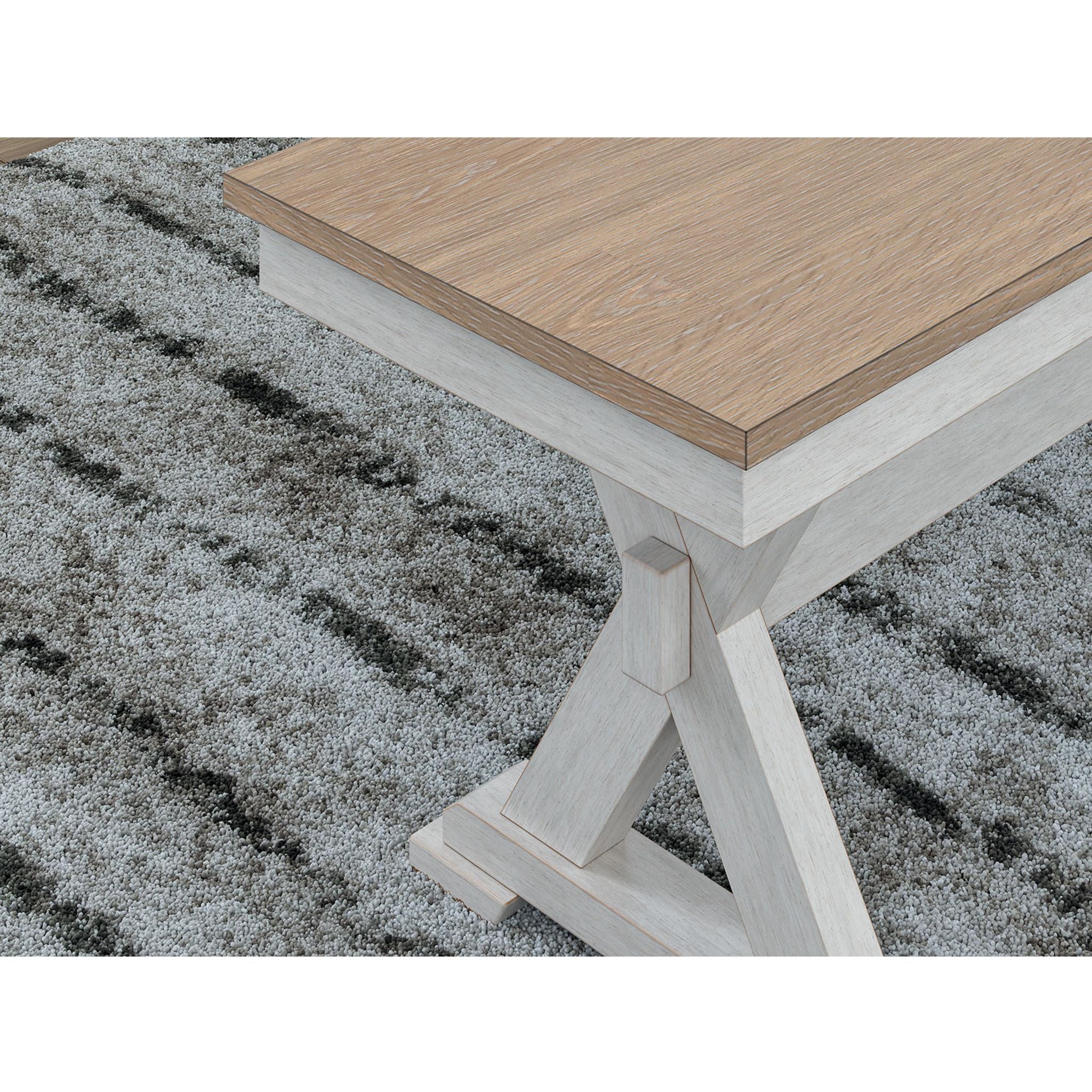 Purlaney Dining Bench - Antique White/Natural - (PCD627-00) - Image 5