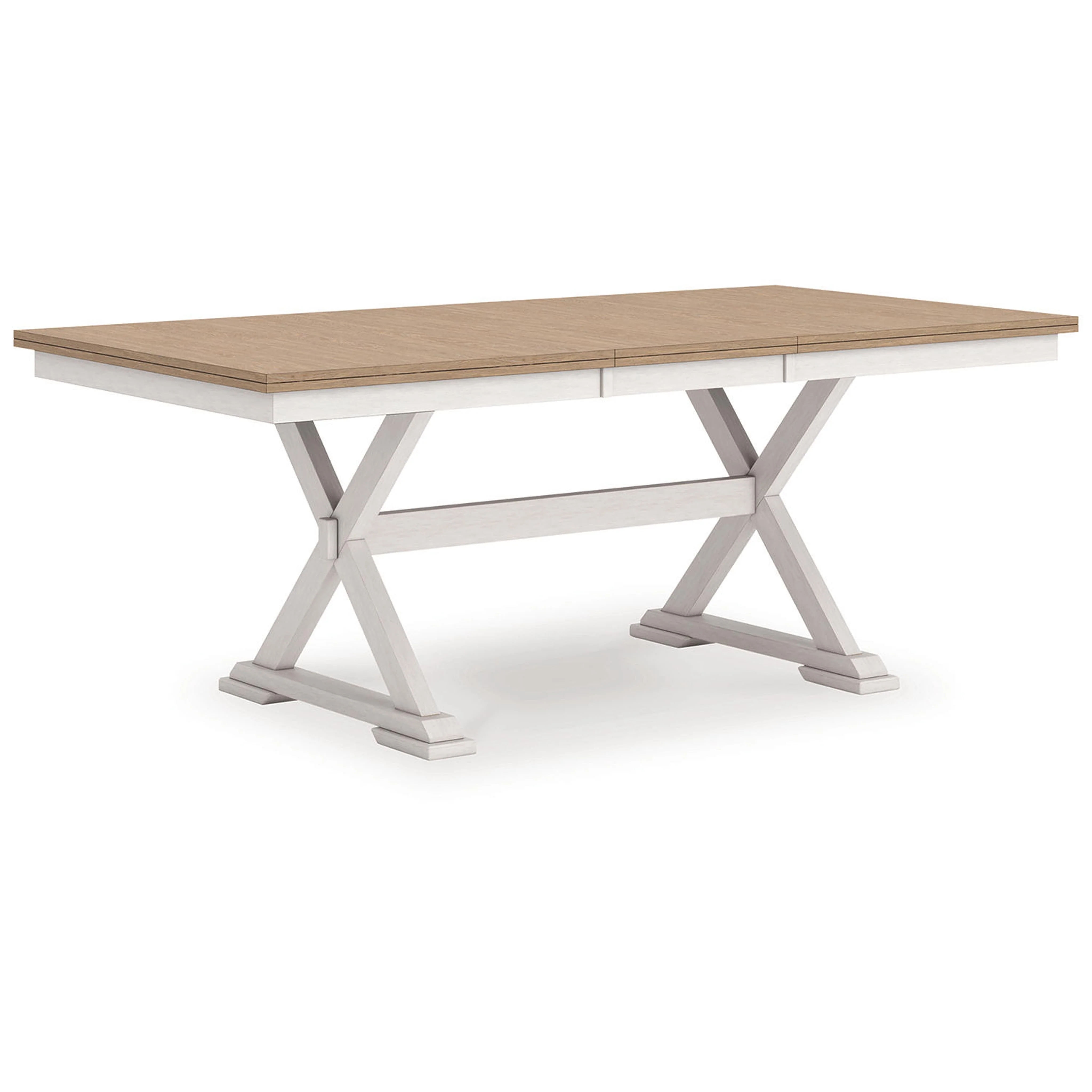 Purlaney Dining Extension Table - Antique White/Natural - (PCD627-35)