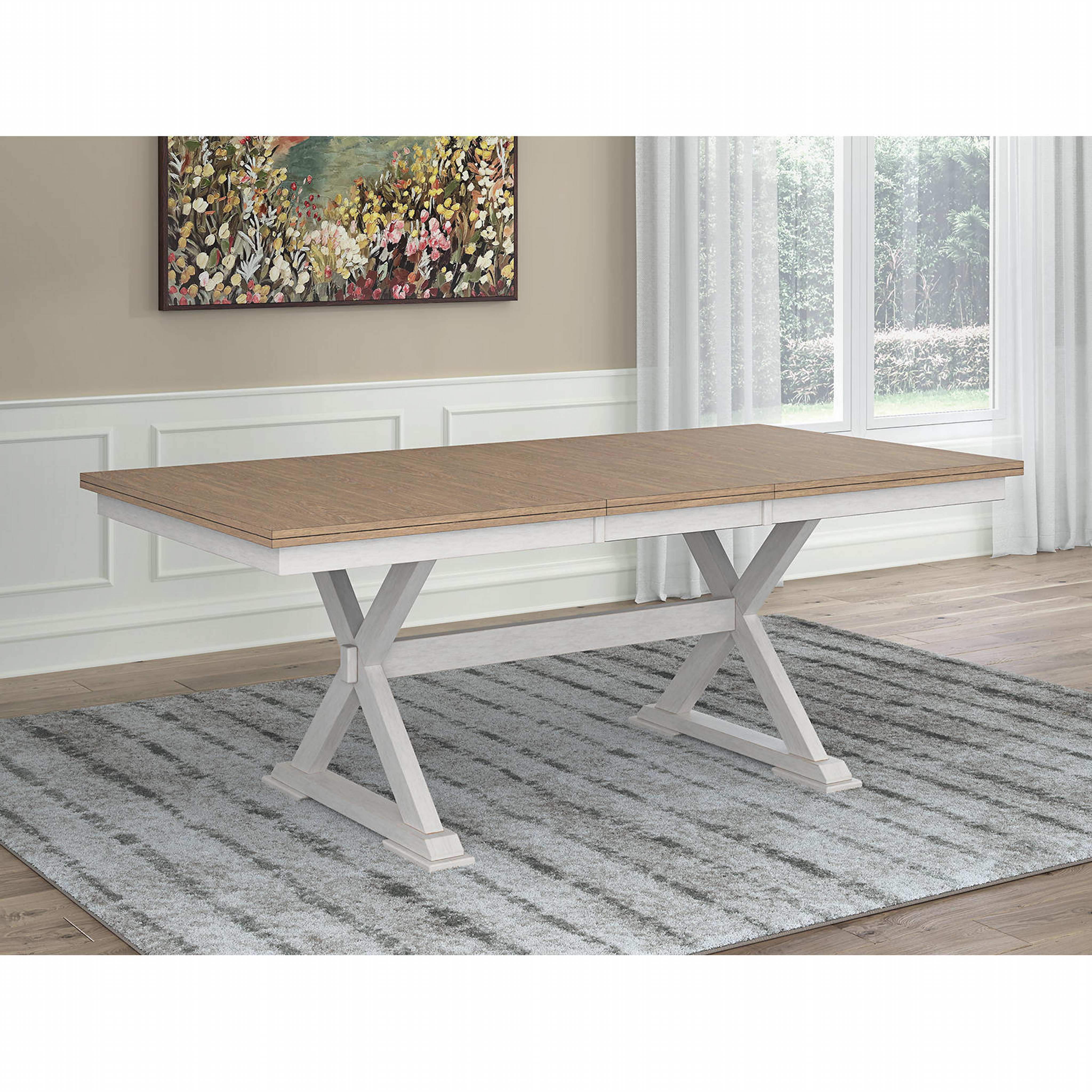Purlaney Dining Extension Table - Antique White/Natural - (PCD627-35) - Image 2