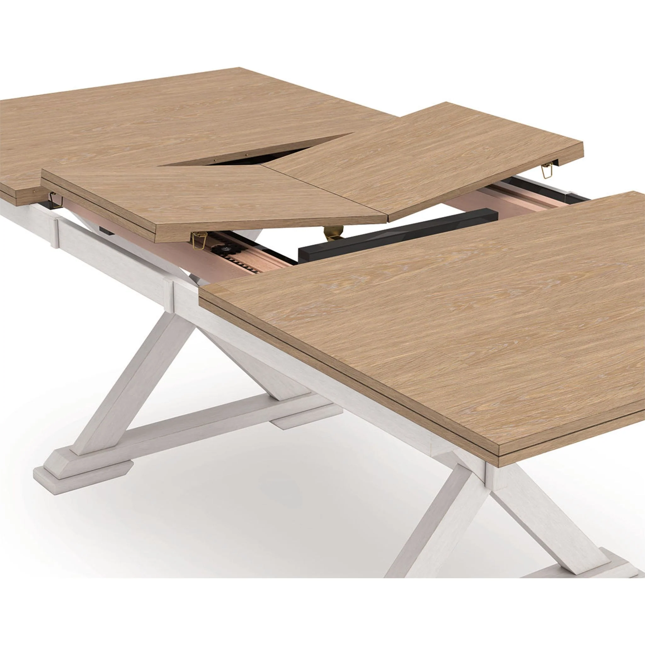 Purlaney Dining Extension Table - Antique White/Natural - (PCD627-35) - Image 8