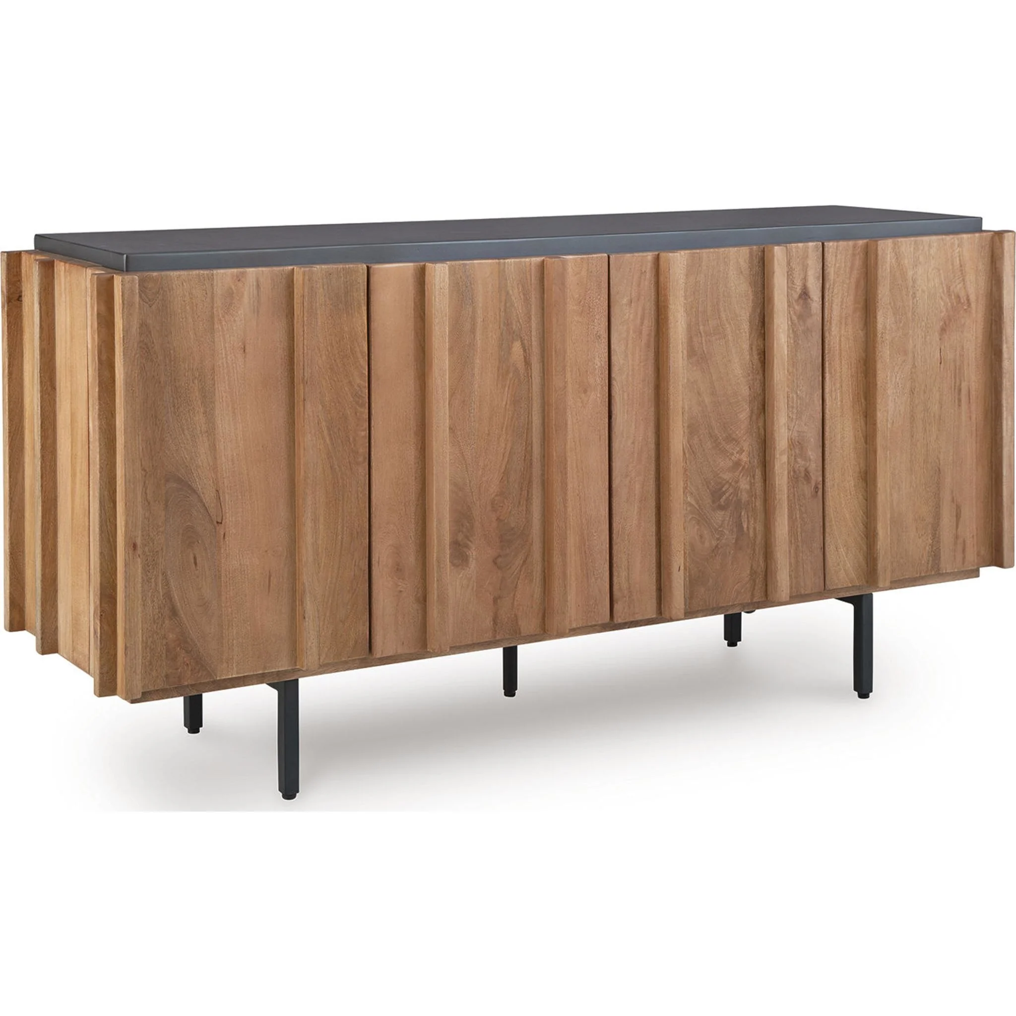 Quintavious Accent Cabinet - Brown/Charcoal - Image 4