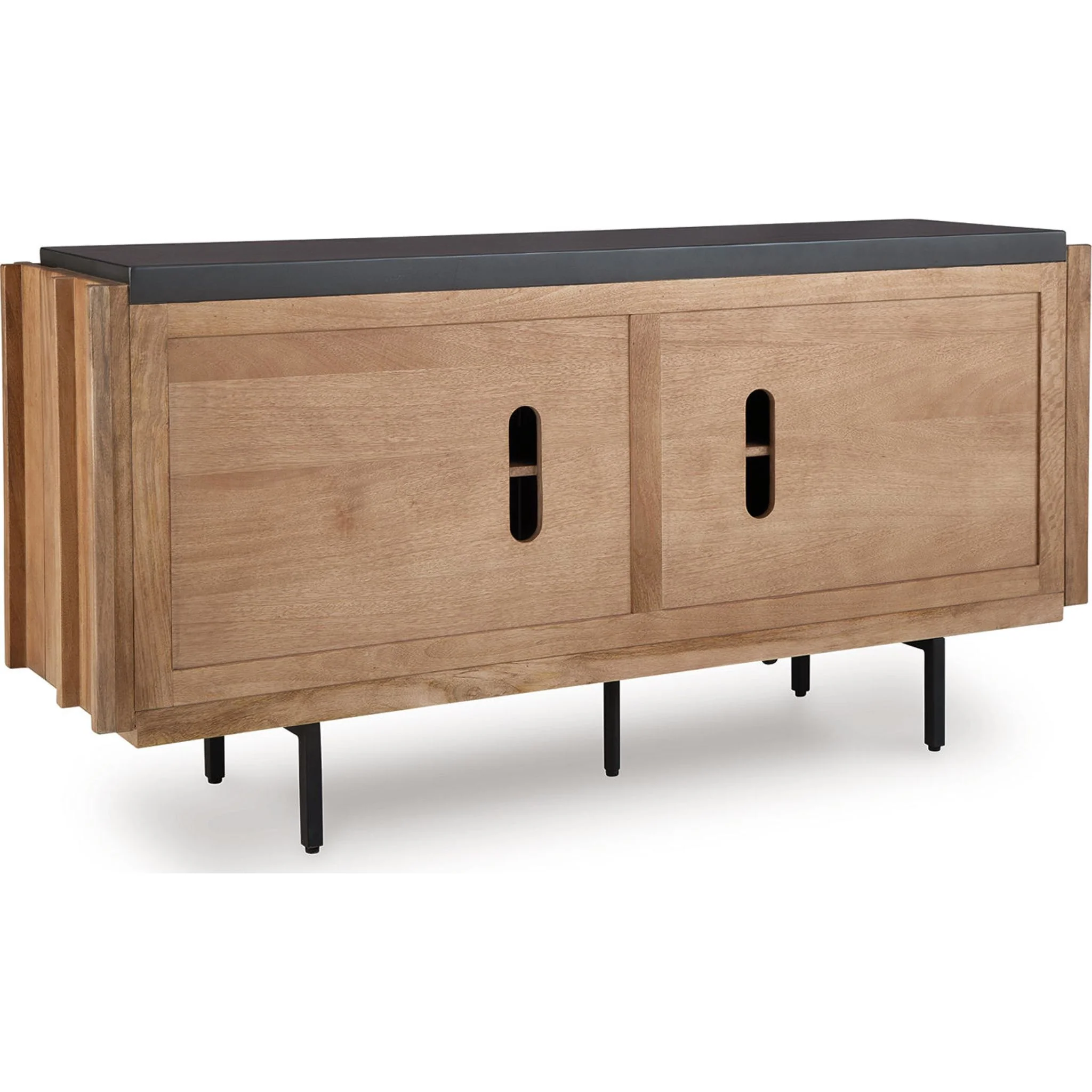 Quintavious Accent Cabinet - Brown/Charcoal - Image 6