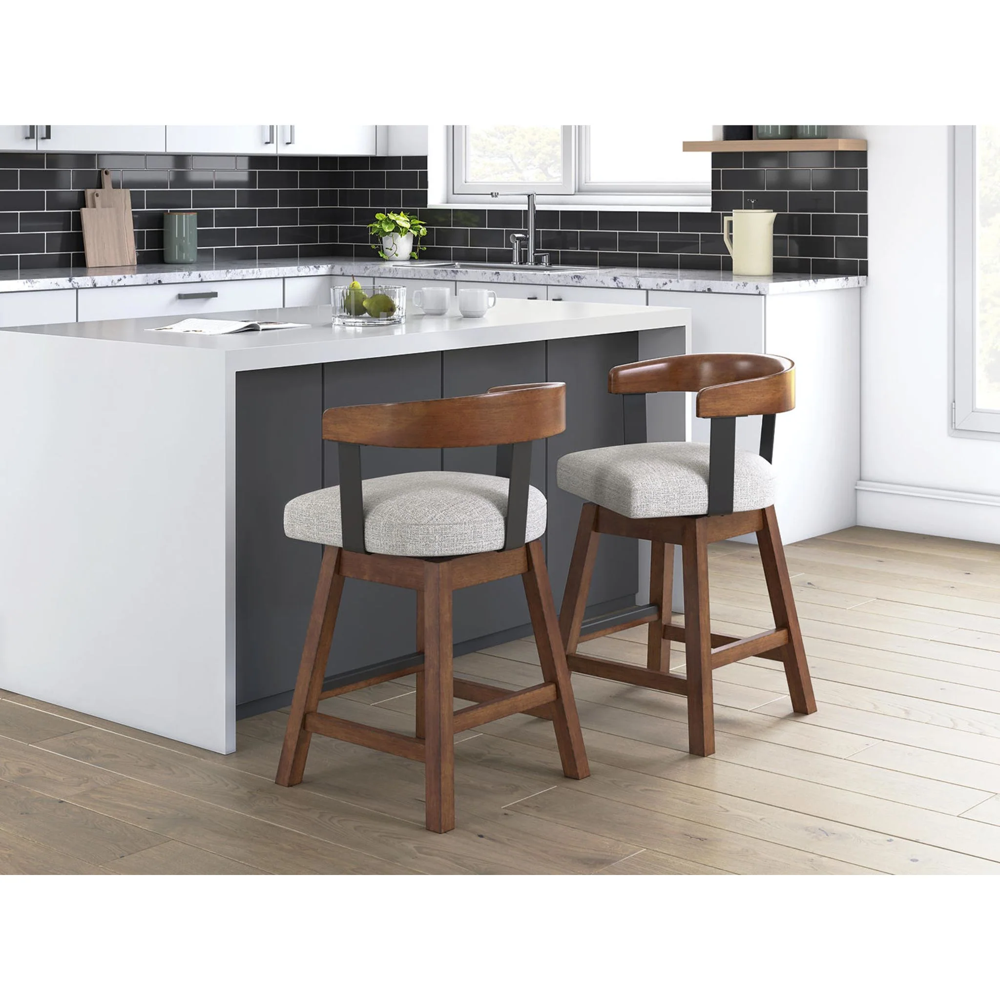 Ralene Counter Height Stool - Medium Brown - (D594-224) - Image 2