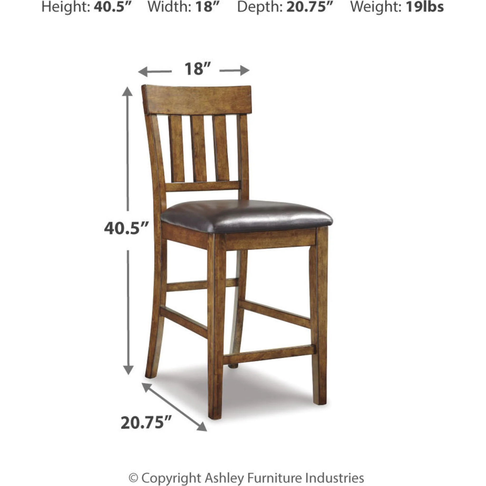 Ralene Counter Height Stool - Medium Brown - (D594-124) - Image 31