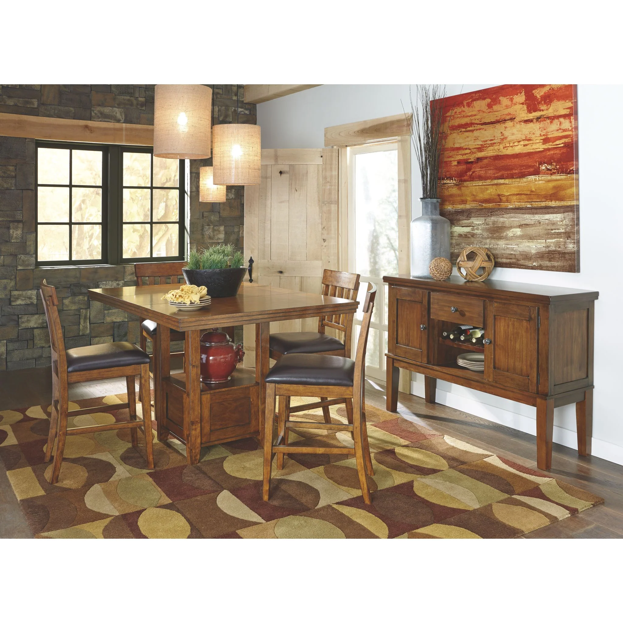 Ralene Counter Height Stool - Medium Brown - (D594-124) - Image 9
