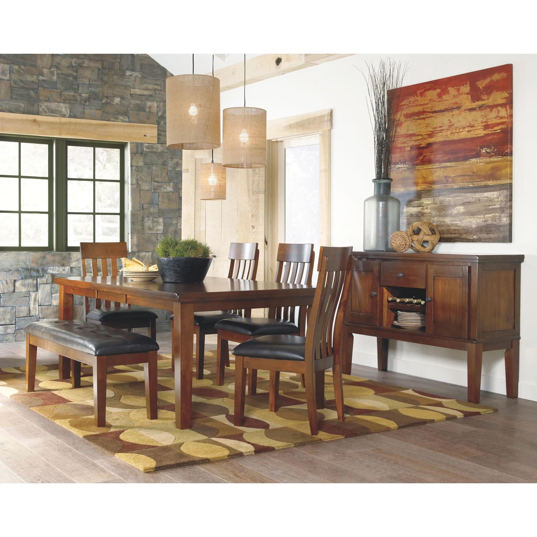 Ralene Dining Extension Table - Medium Brown - (D594-35) - Image 3