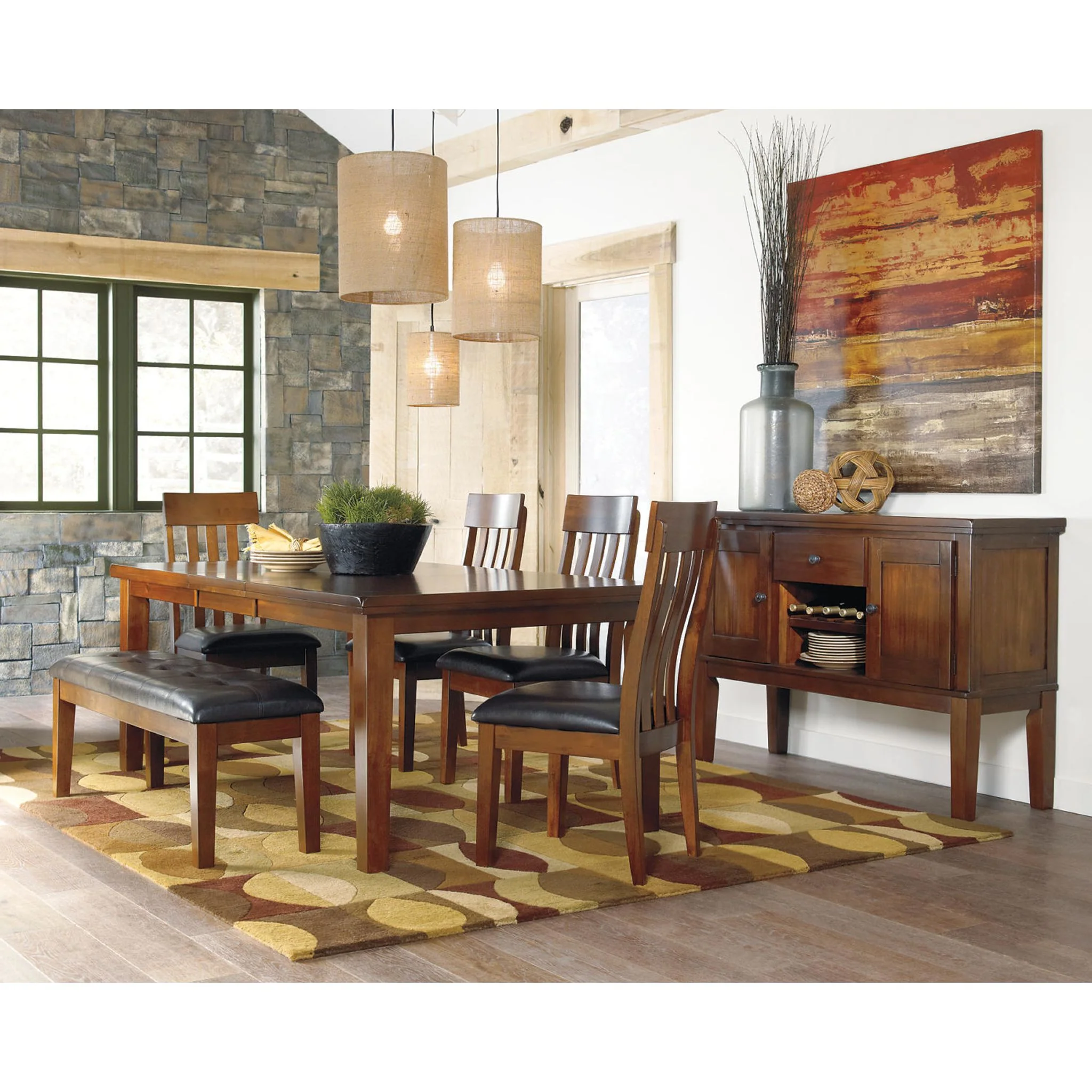 Ralene Dining Extension Table - Medium Brown - (D594-35) - Image 8