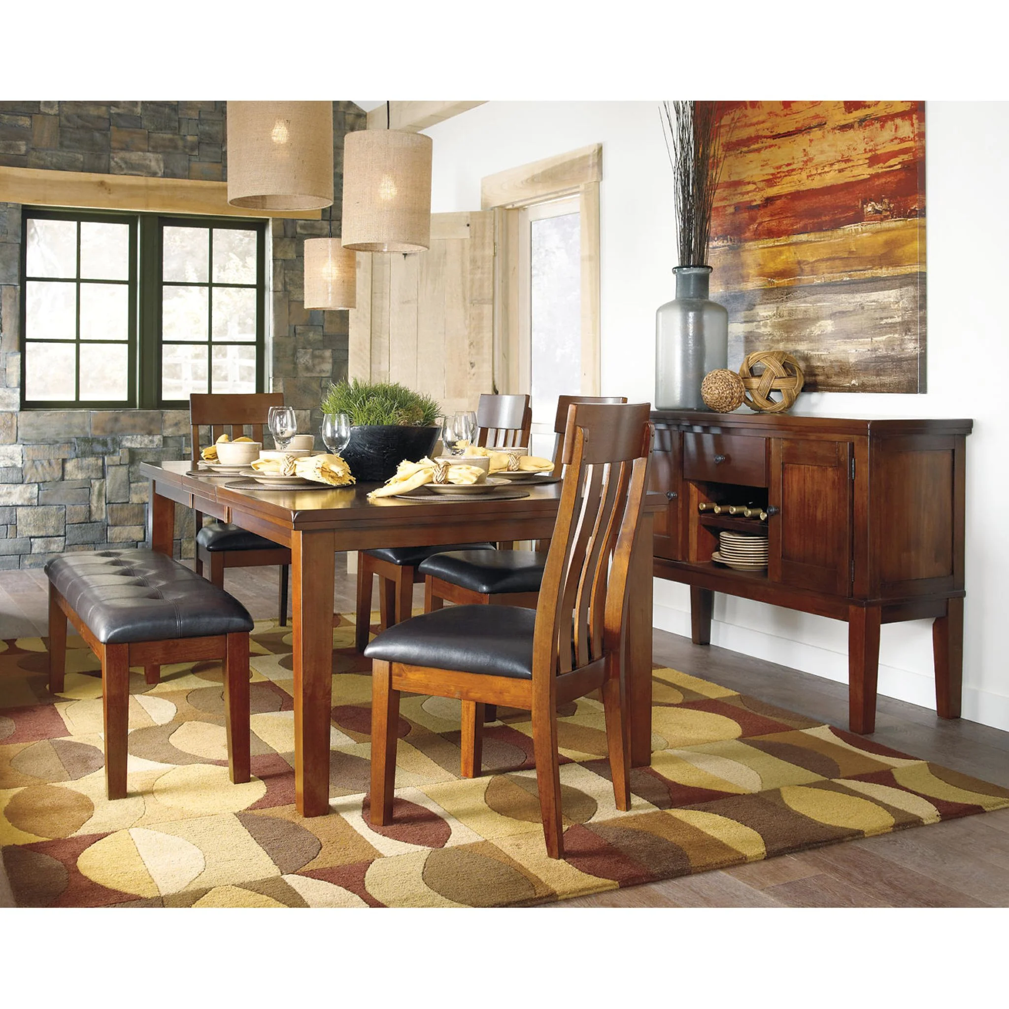 Ralene Side Chair - Medium Brown - (D594-01) - Image 32
