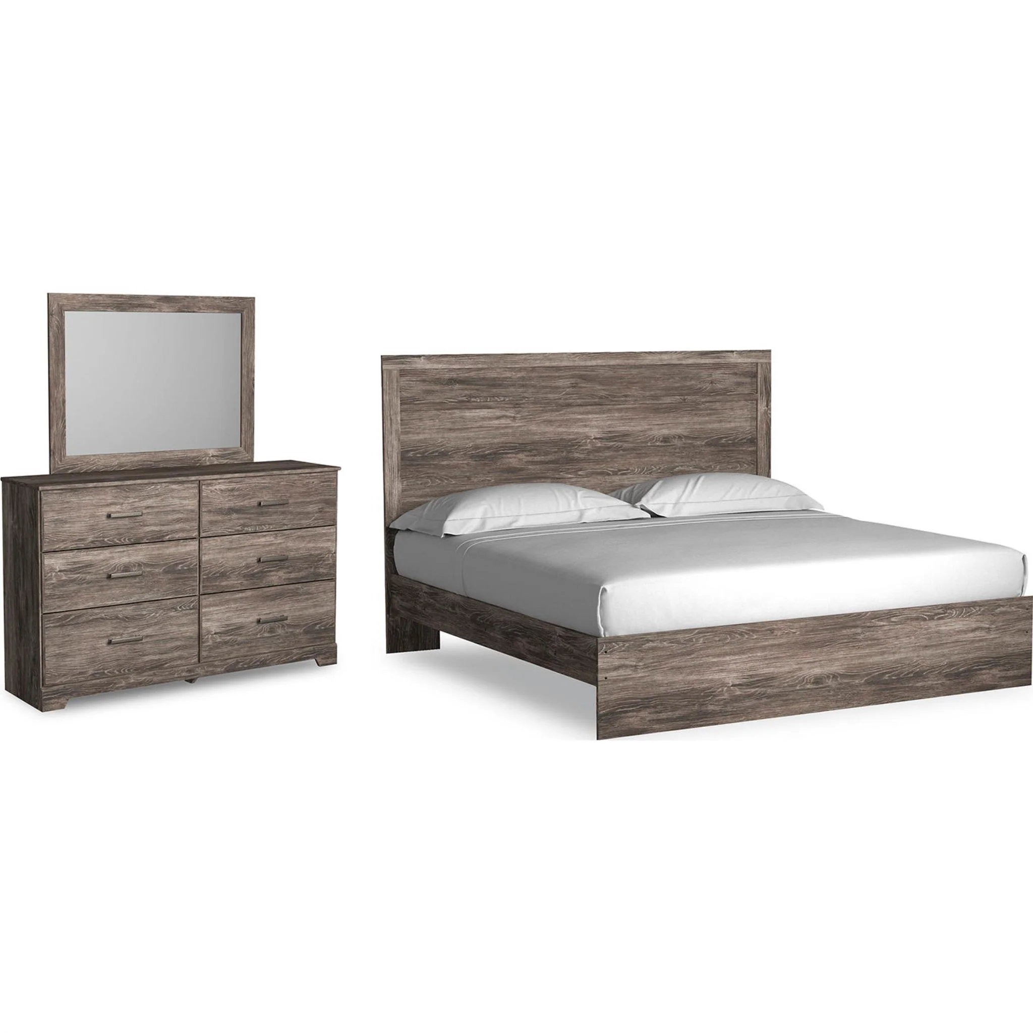 Ralinksi 5 Piece King Panel Bedroom - Gray - Image 15