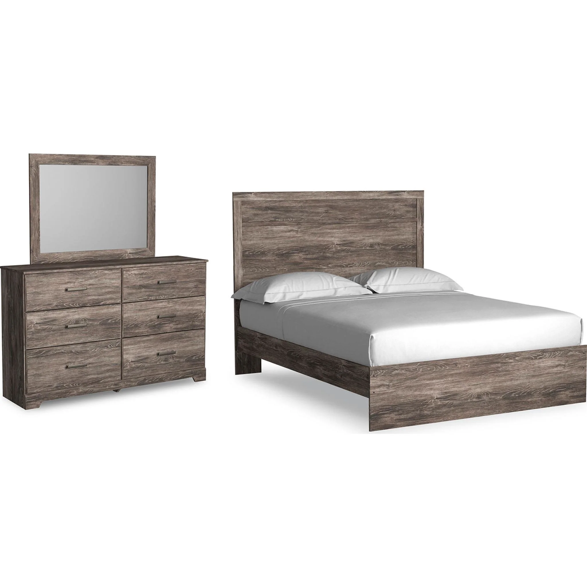 Ralinksi 5 Piece Queen Panel Bedroom - Gray - Image 6