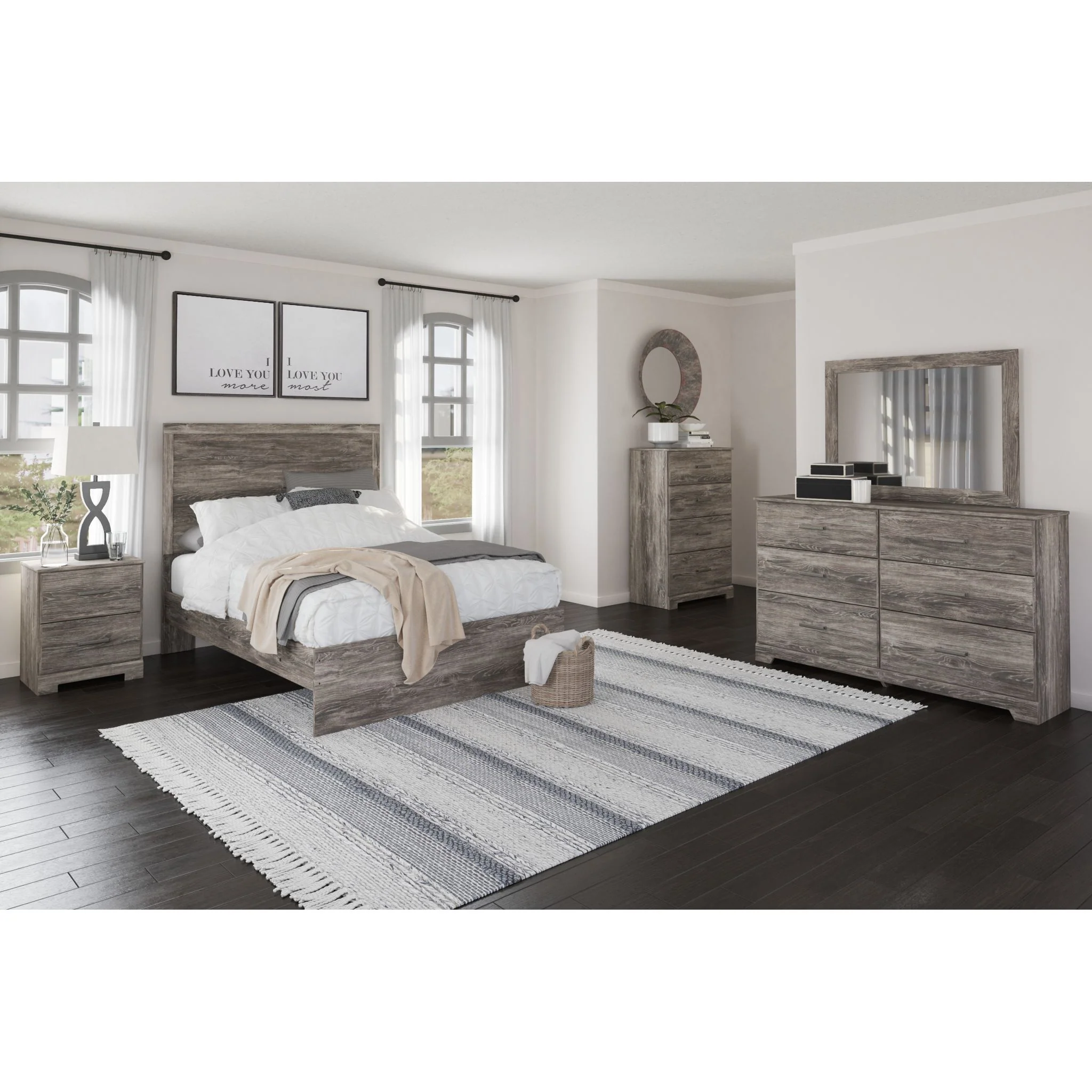 Ralinksi Panel Bed - Gray - Image 12