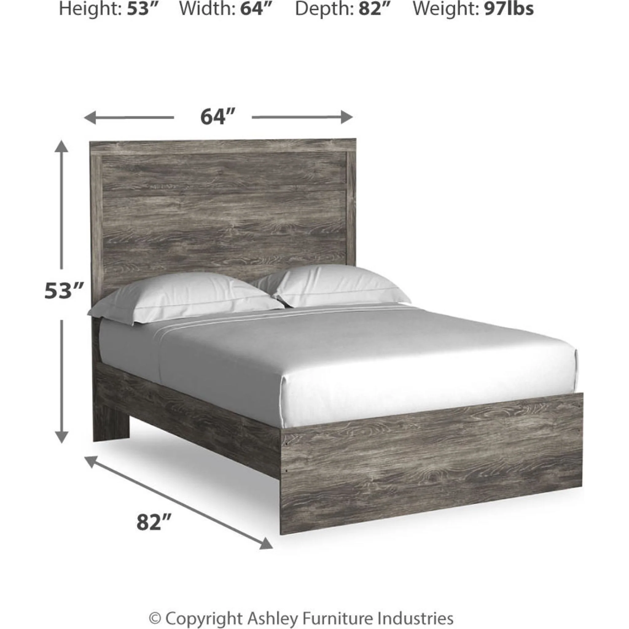 Ralinksi Panel Bed - Gray - Image 12