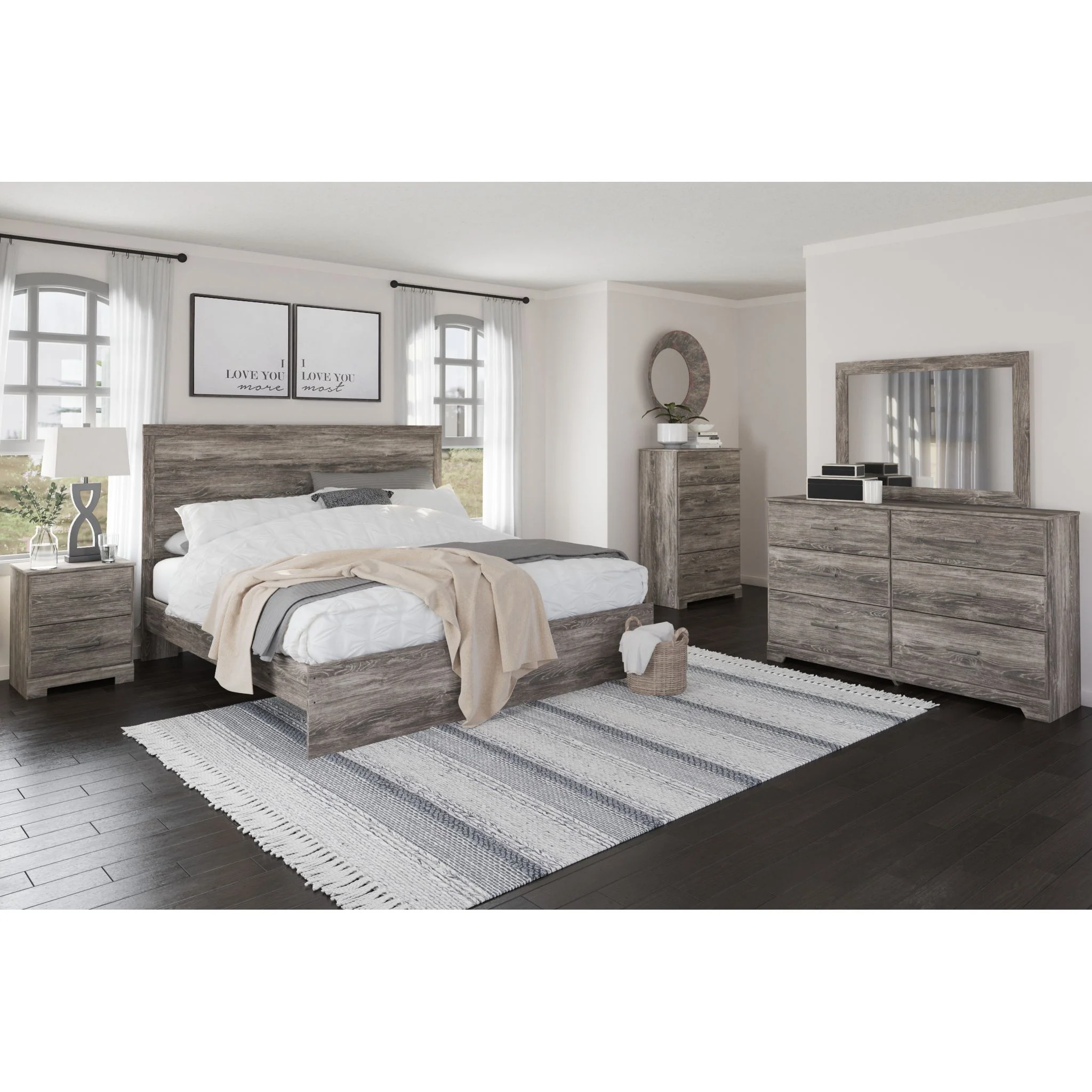 Ralinksi Panel Bed - Gray - Image 16
