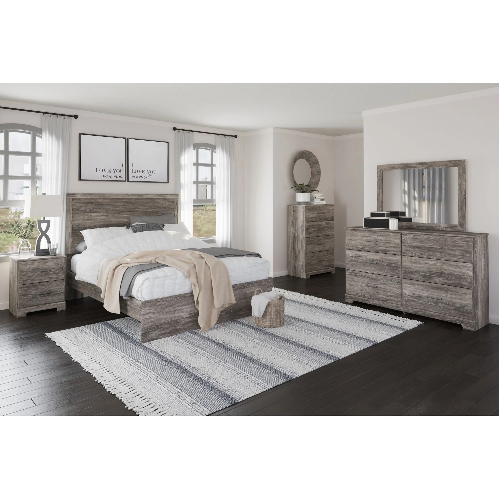 Ralinksi Panel Bed - Gray - Image 2