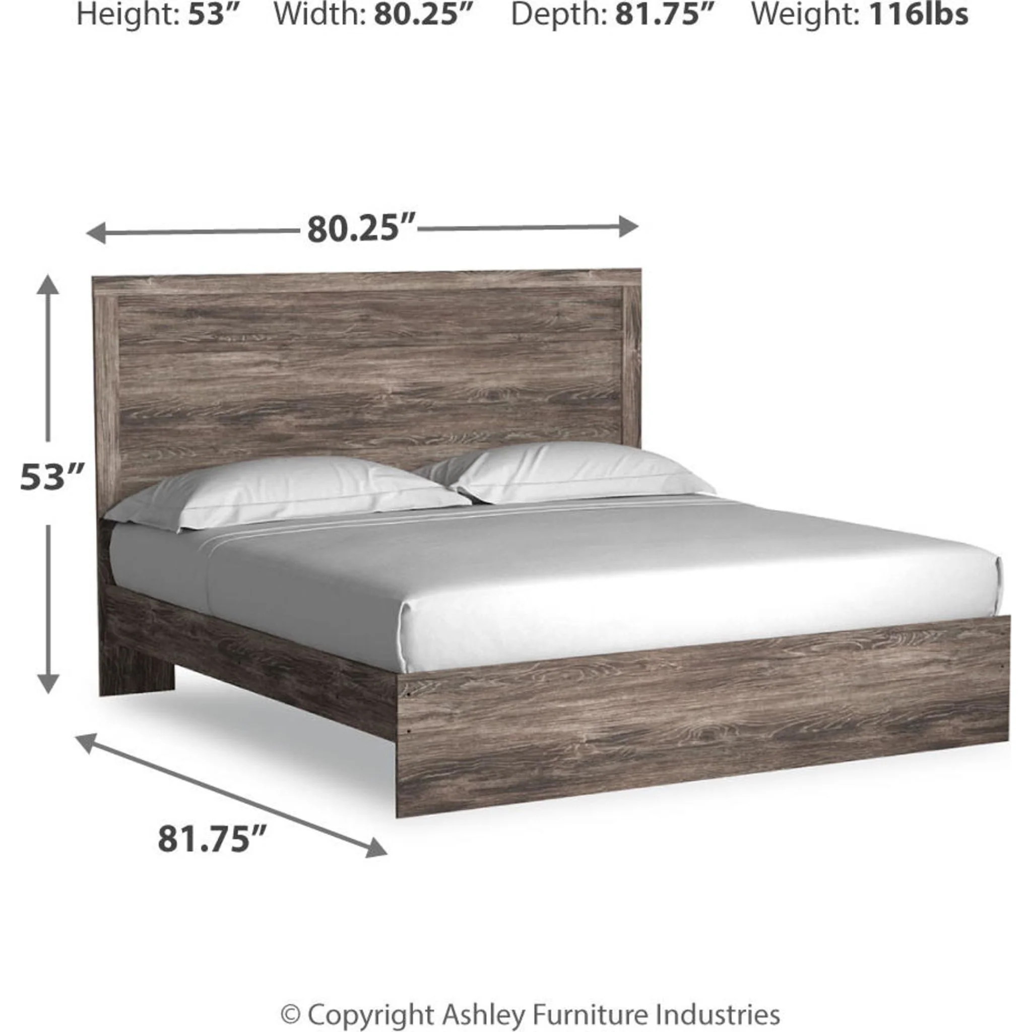 Ralinksi Panel Bed - Gray - Image 26