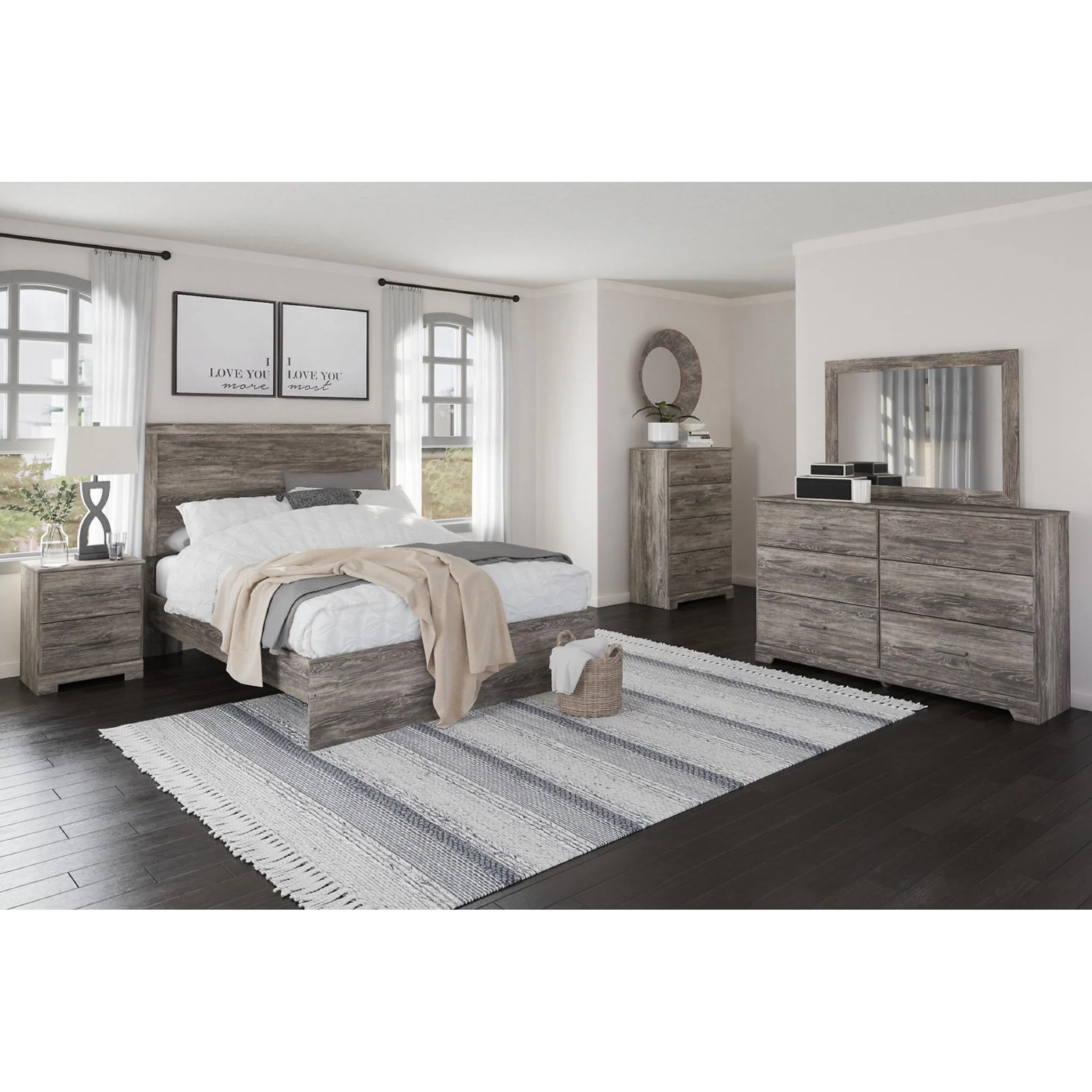 Ralinksi Panel Bed - Gray - Image 7