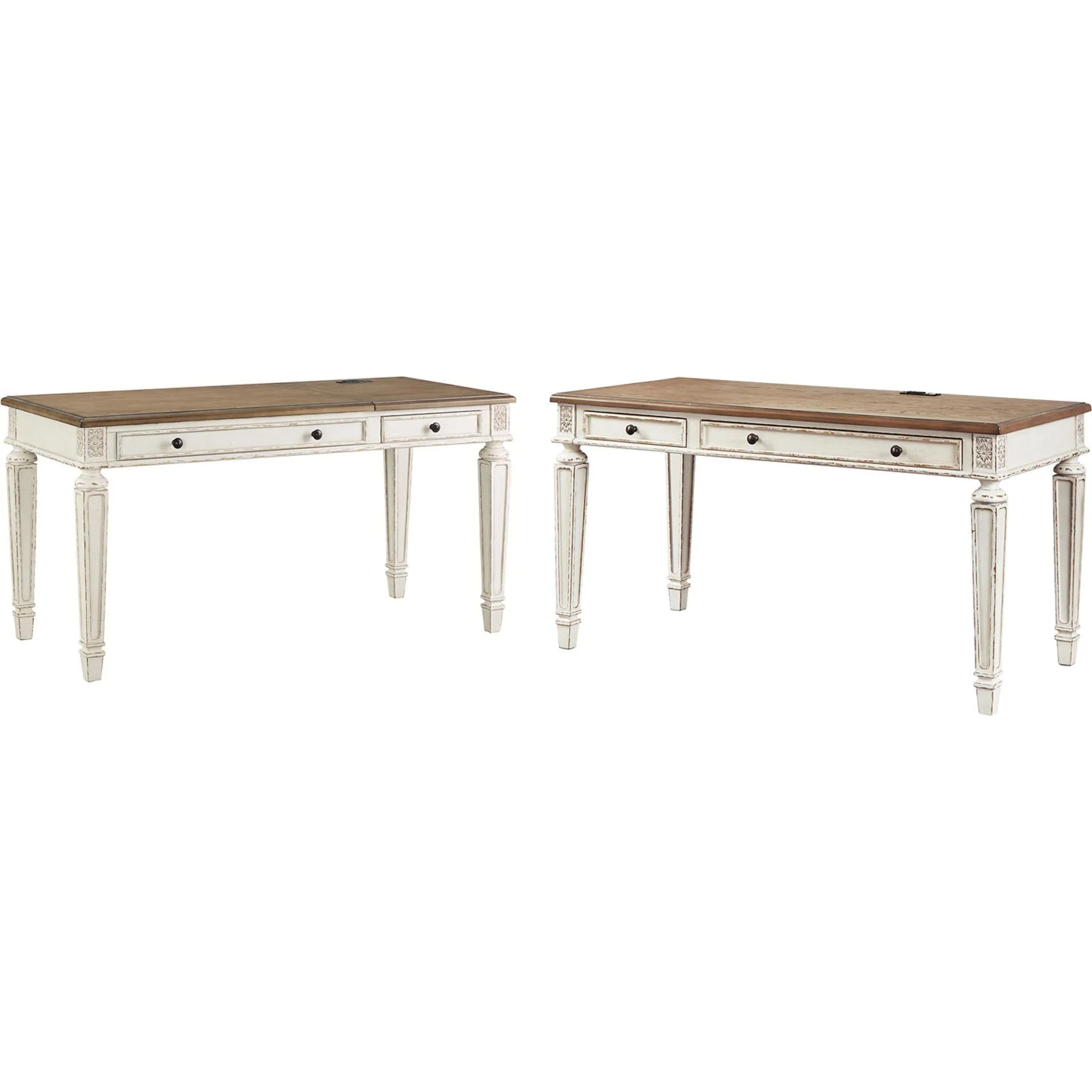 Realyn 2 Piece Home Office Package - White/Brown - Image 20