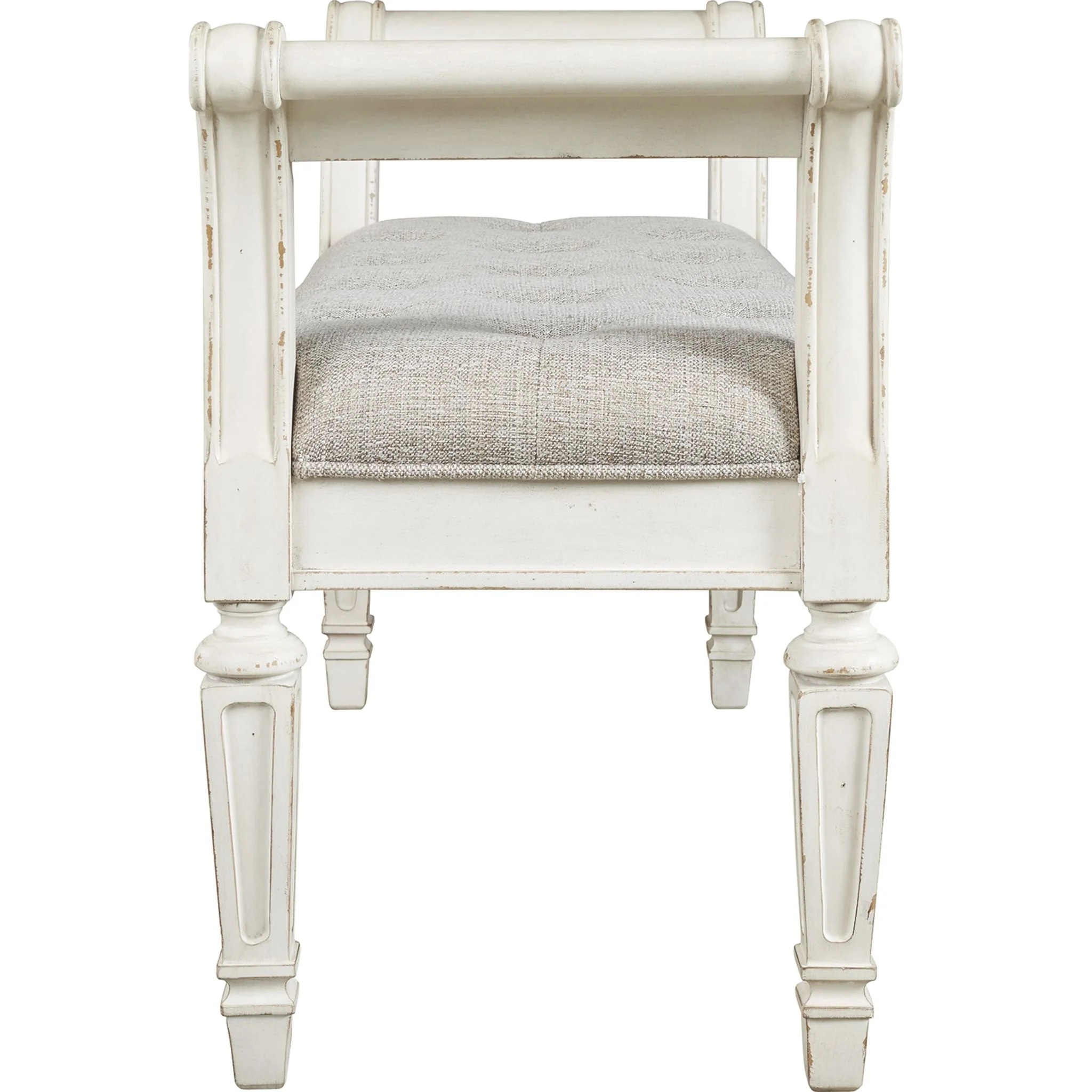 Realyn Bench - Antique White - Image 3