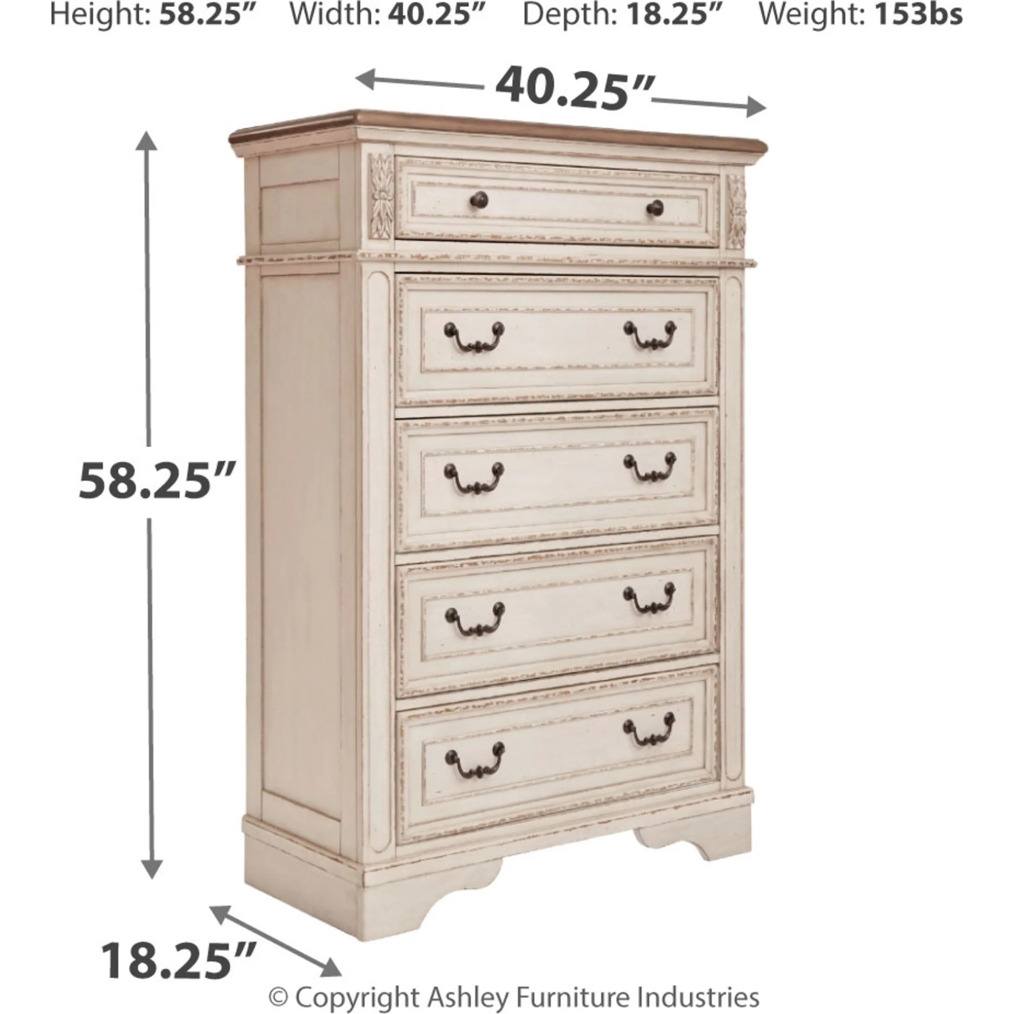 Realyn Chest - White - Image 4