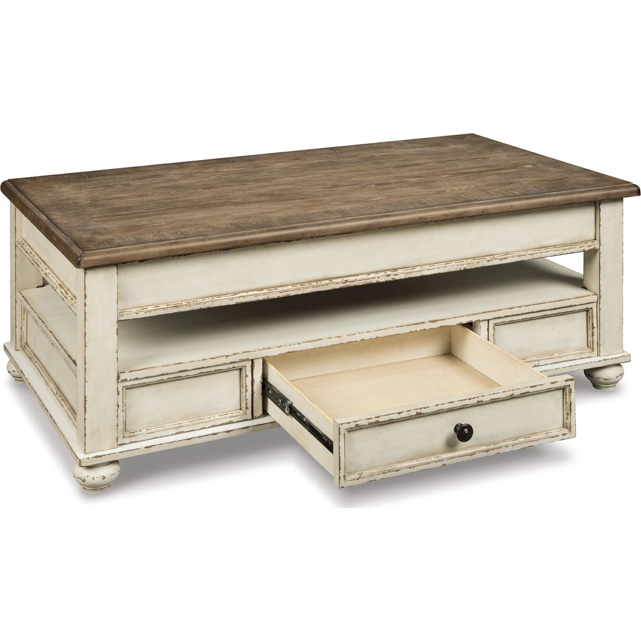 Realyn Coffee Table - White/Brown - Image 21