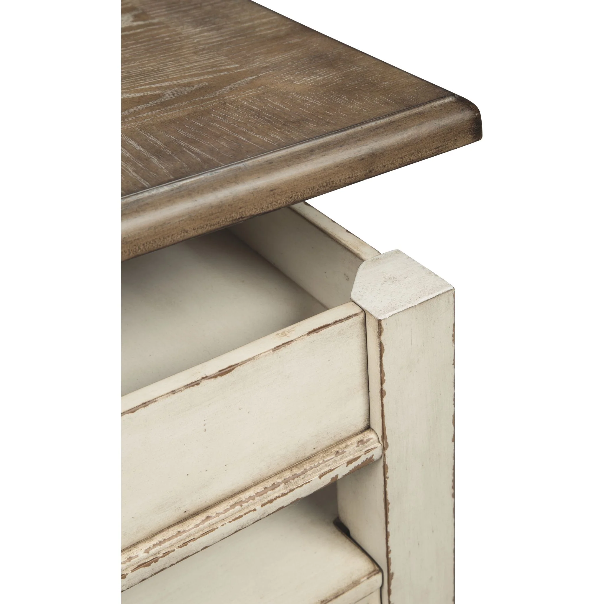 Realyn Coffee Table - White/Brown - Image 9