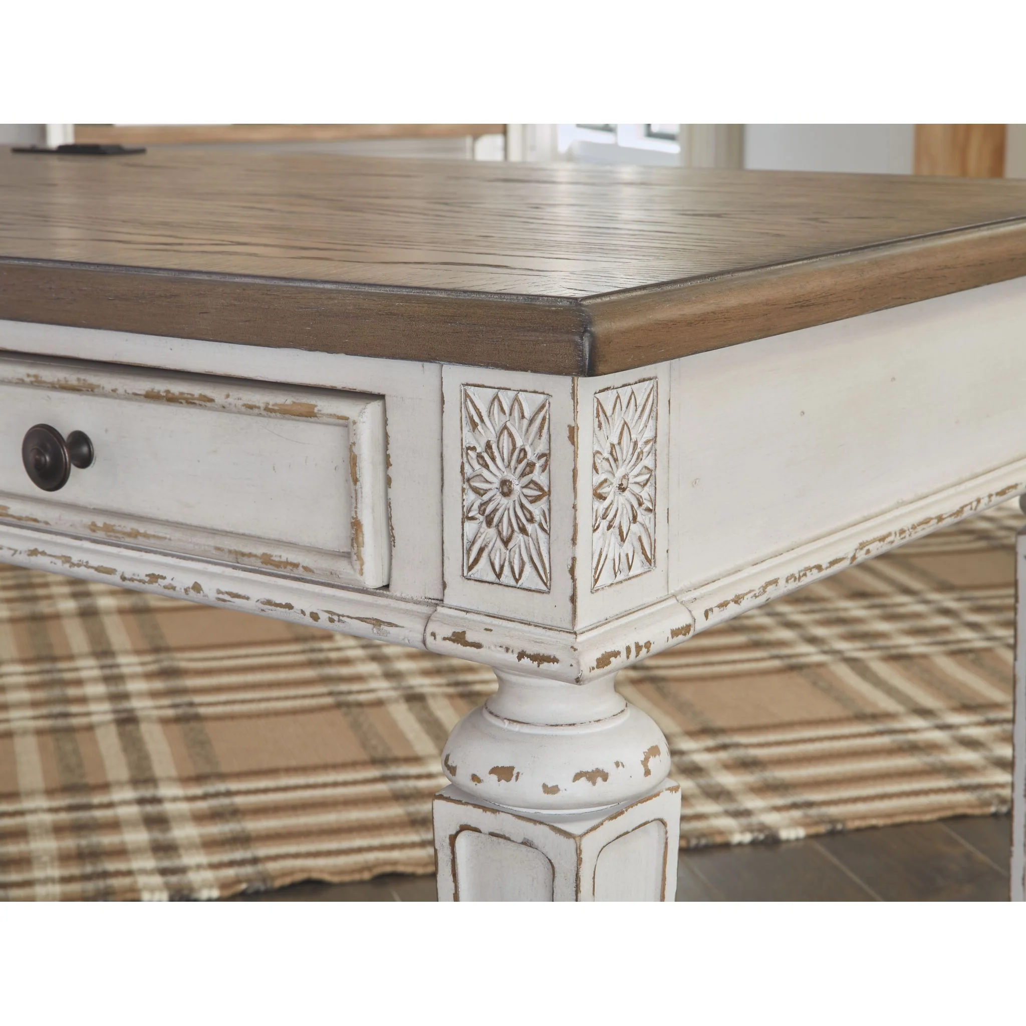 Realyn Desk - White/Brown - Image 10