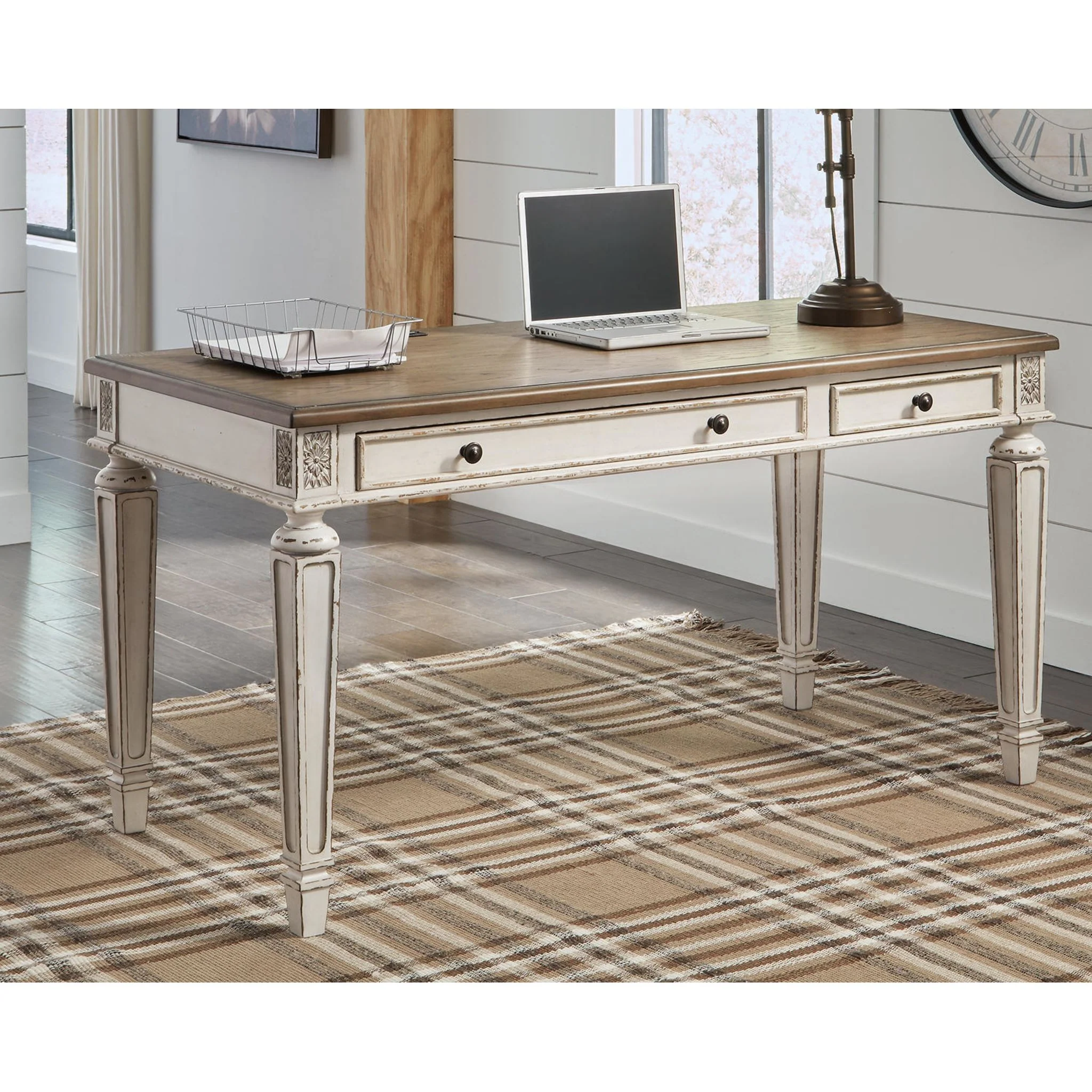 Realyn Desk - White/Brown - Image 16