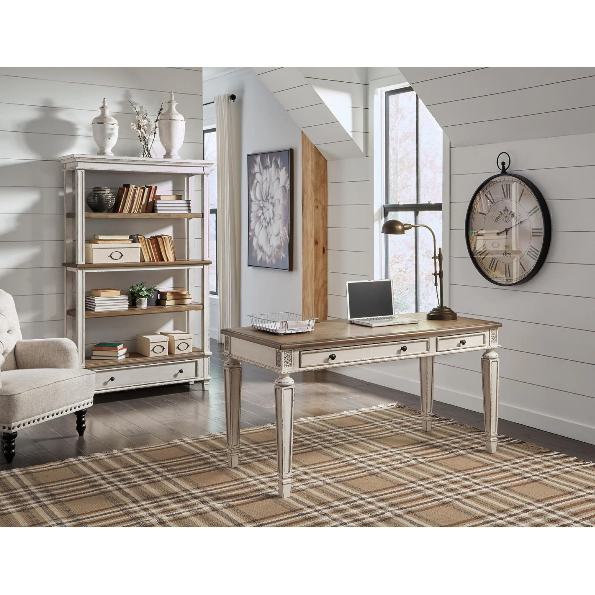 Realyn Desk - White/Brown - Image 30