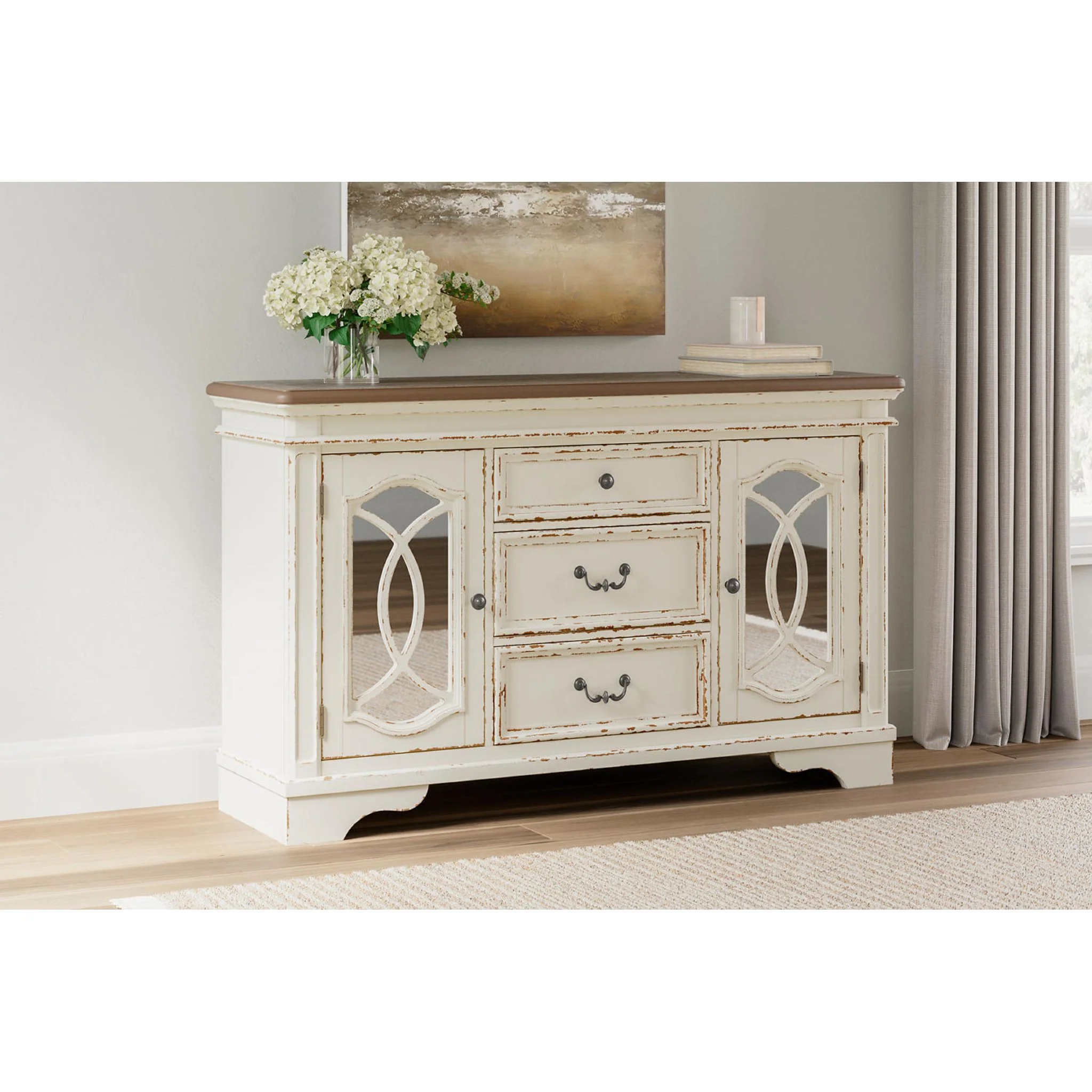 Realyn Dining Server - Chipped White - (D743-60) - Image 2