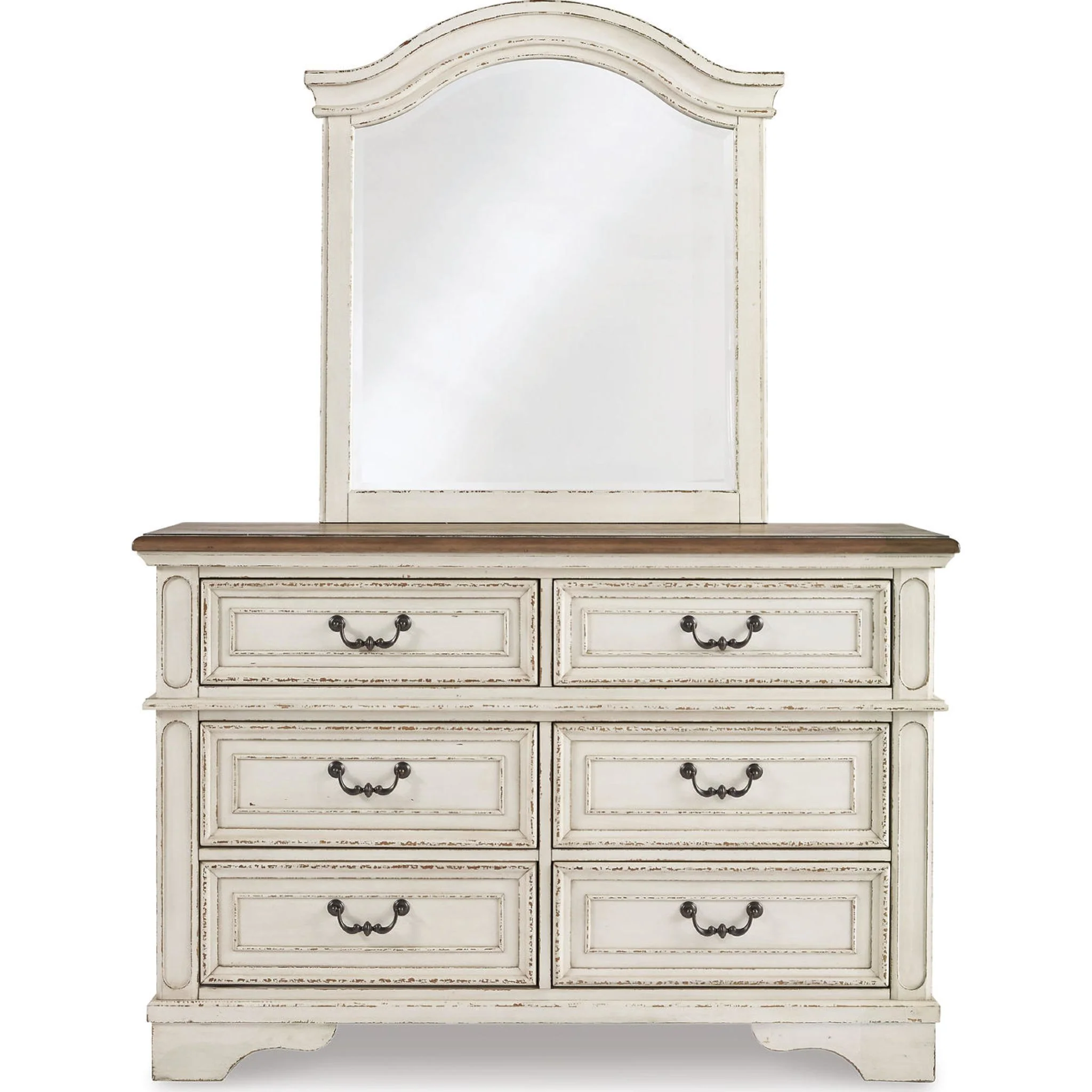 Realyn Dresser and Mirror - Chipped White - Image 23