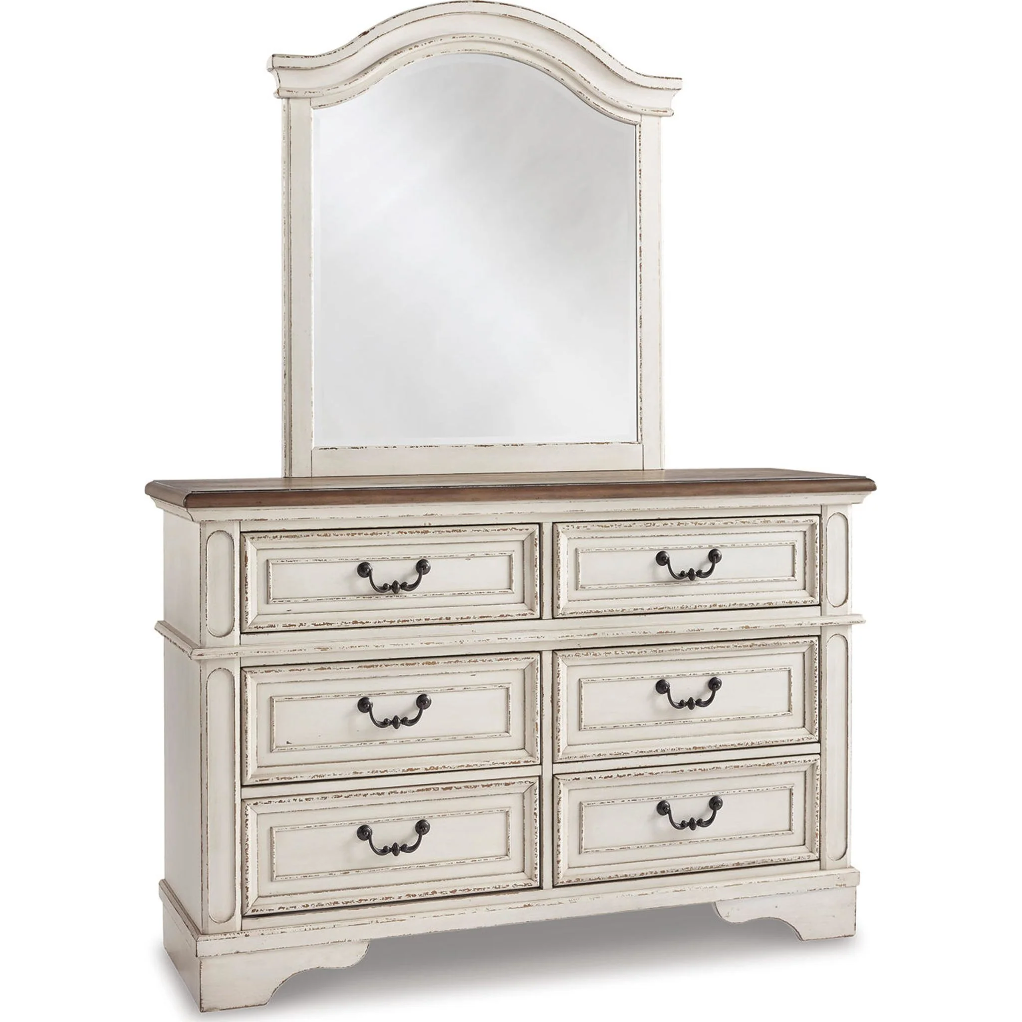 Realyn Dresser and Mirror - Chipped White - Image 39