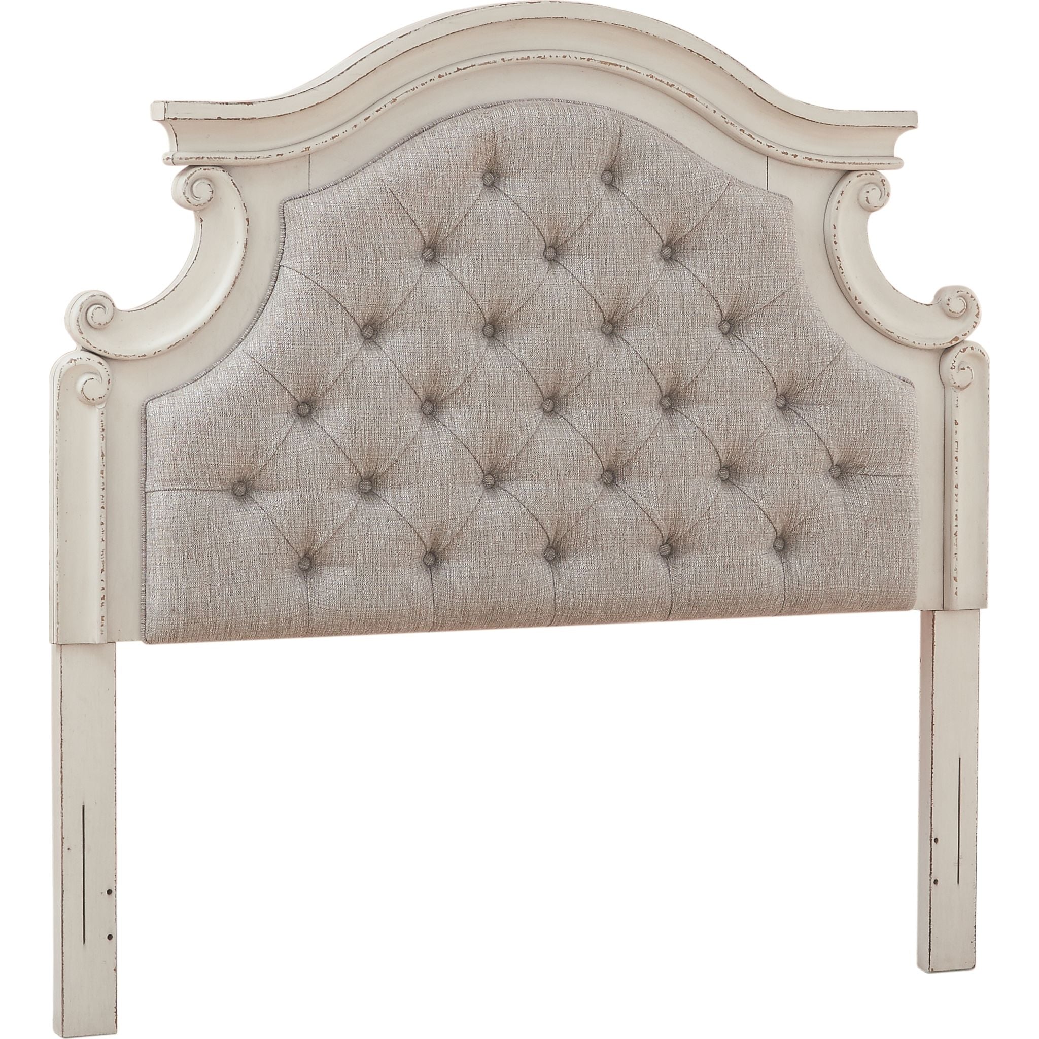 Realyn Full Panel Headboard - Chipped White - Image 3
