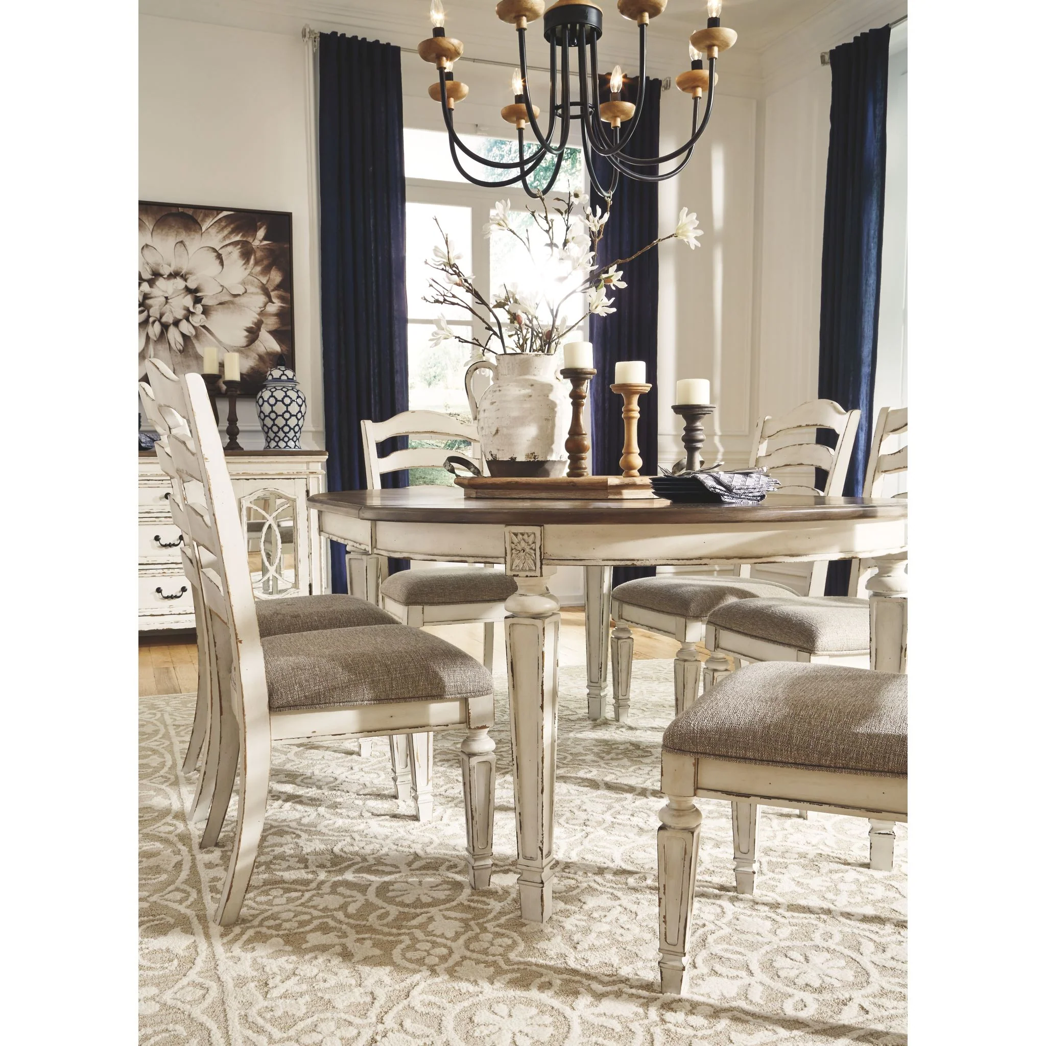 Realyn Side Chair - Chipped White - (D743-01) - Image 4