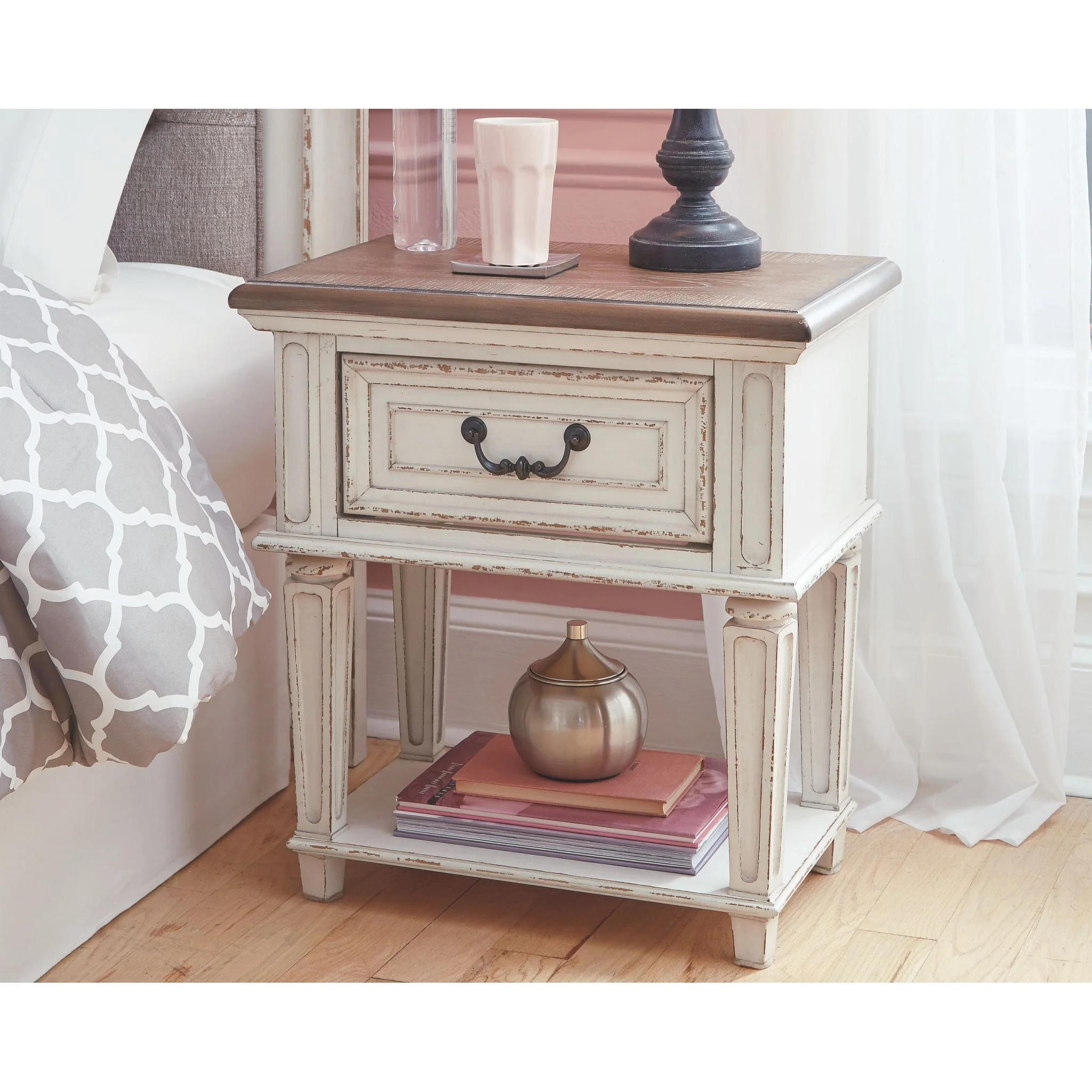 Realyn Nightstand - Chipped White - Image 2