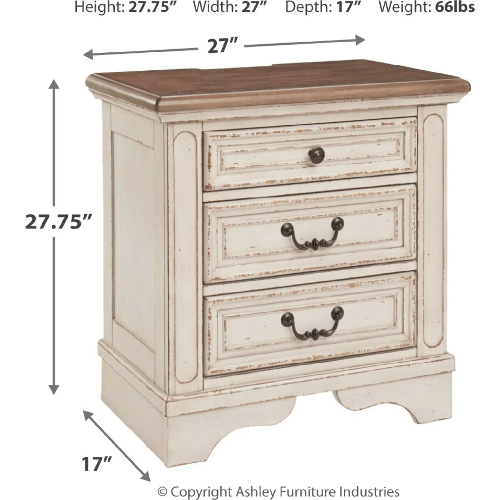 Realyn Nightstand - White - Image 4