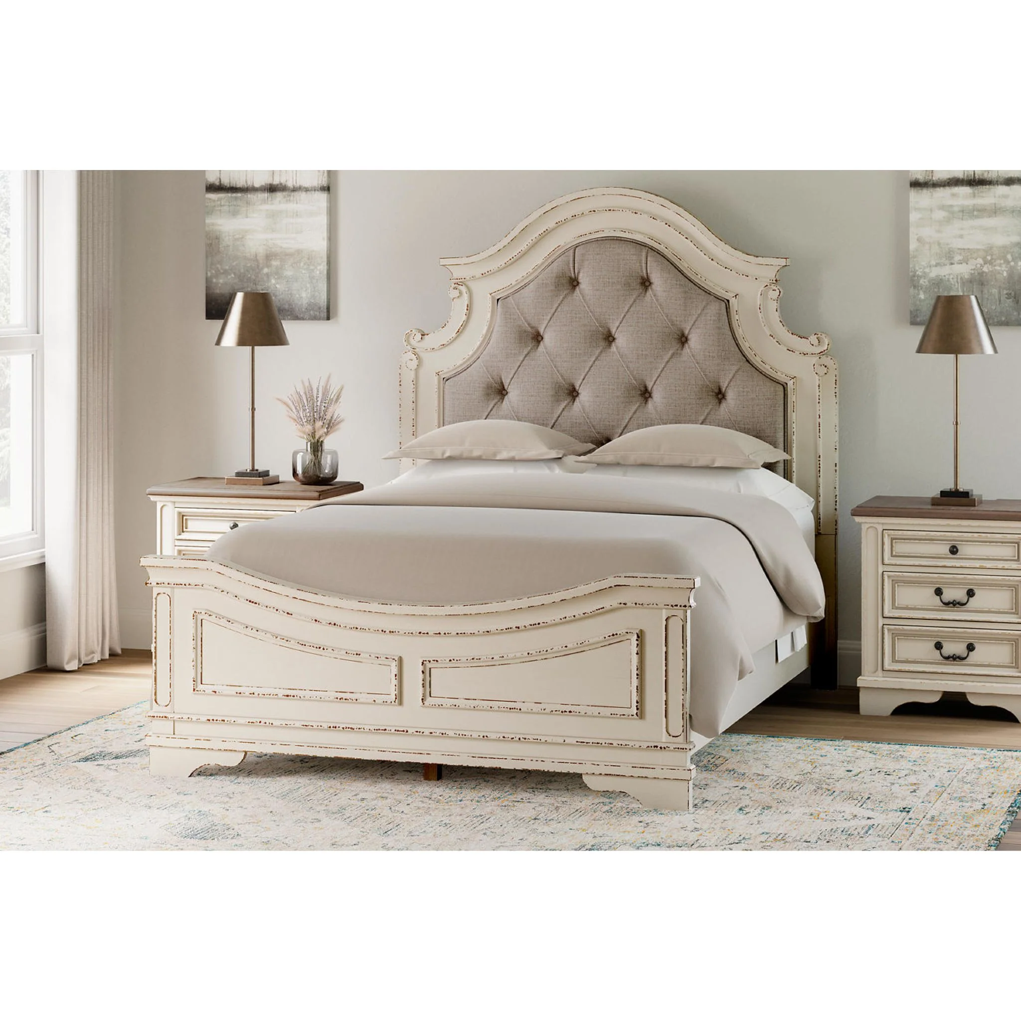Realyn Panel Bed - White - Image 21