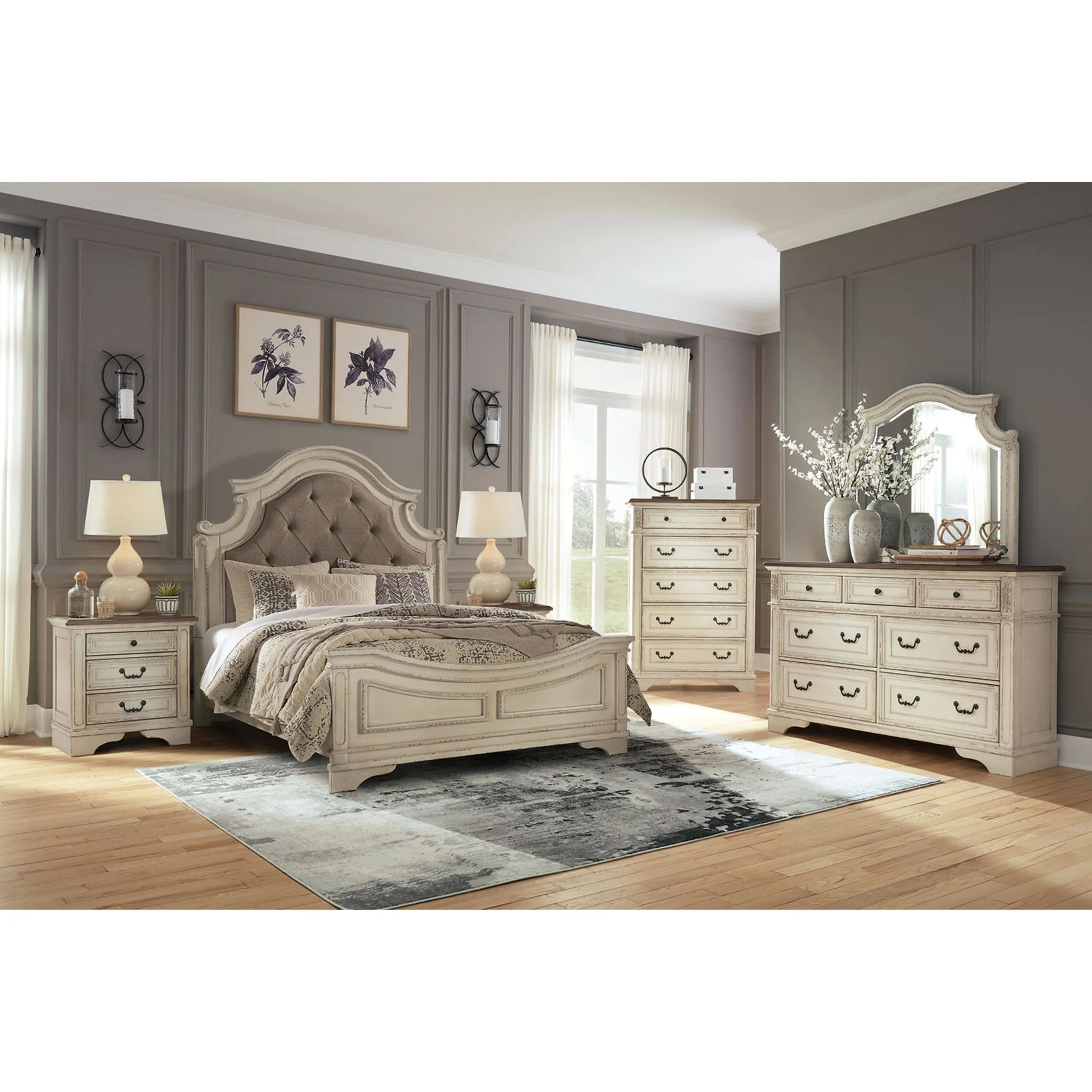 Realyn Panel Bed - White - Image 52