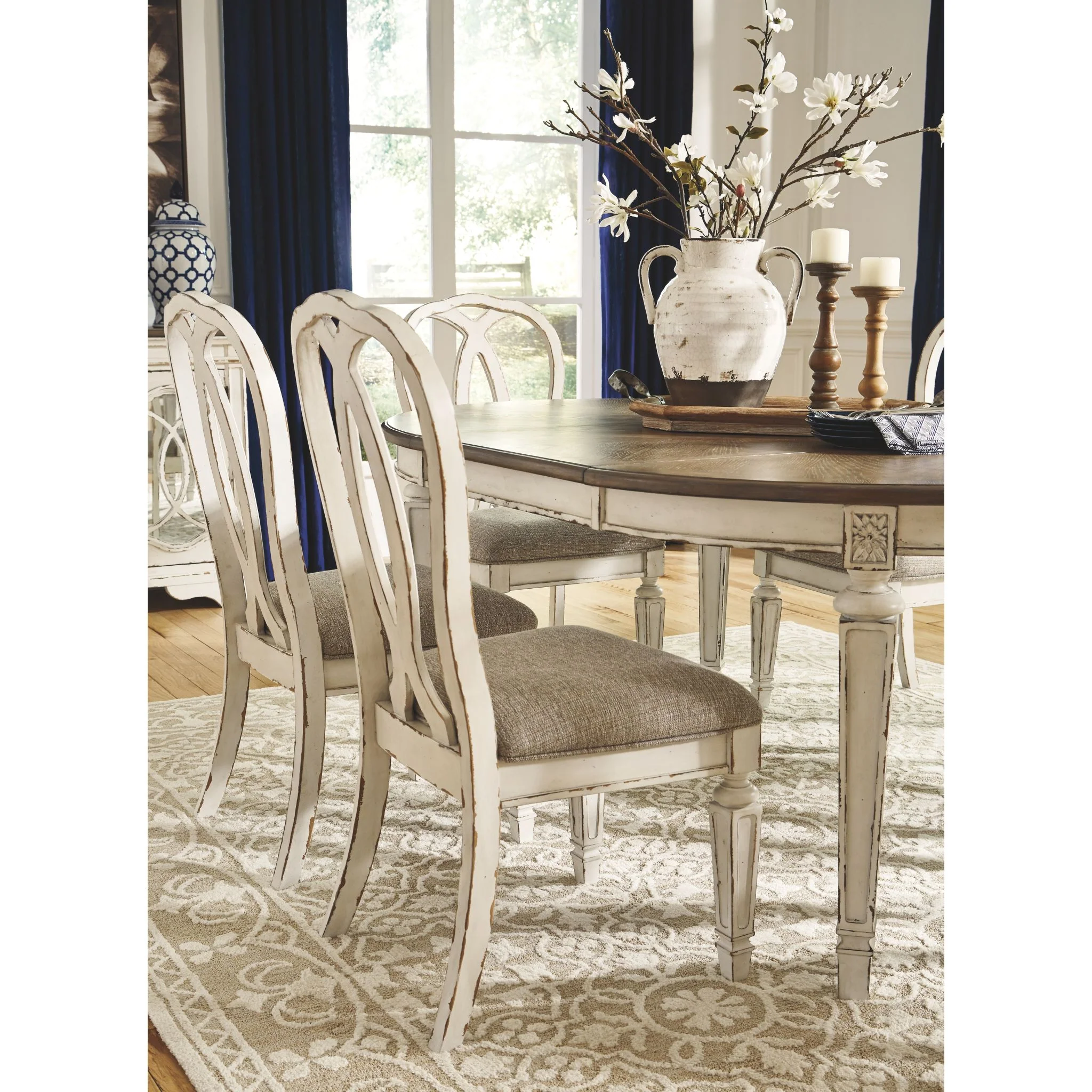 Realyn Side Chair - Chipped White - (D743-02) - Image 7