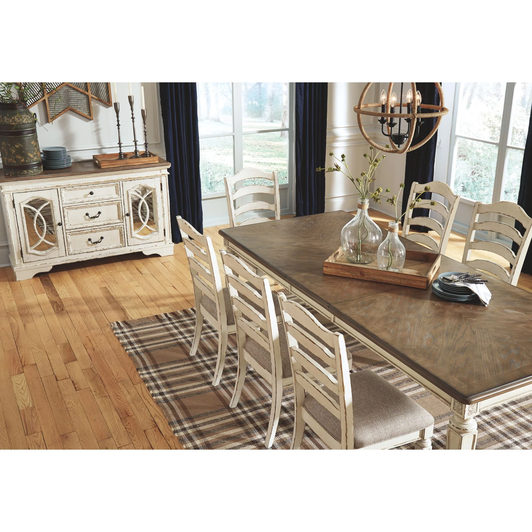 Realyn Dining Extension Table - Chipped White - (D743-45) - Image 8