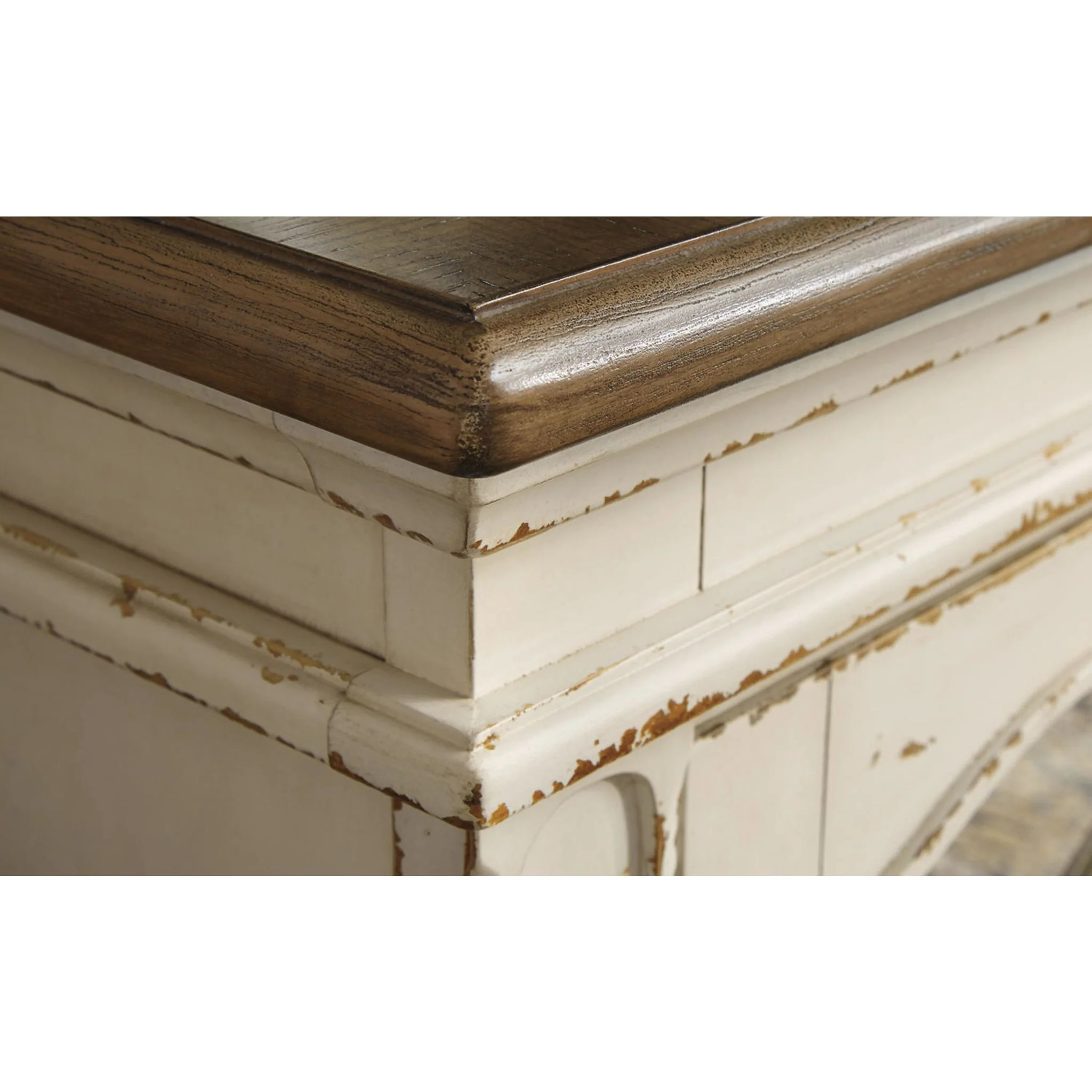 Realyn TV Stand - Chipped White - Image 11