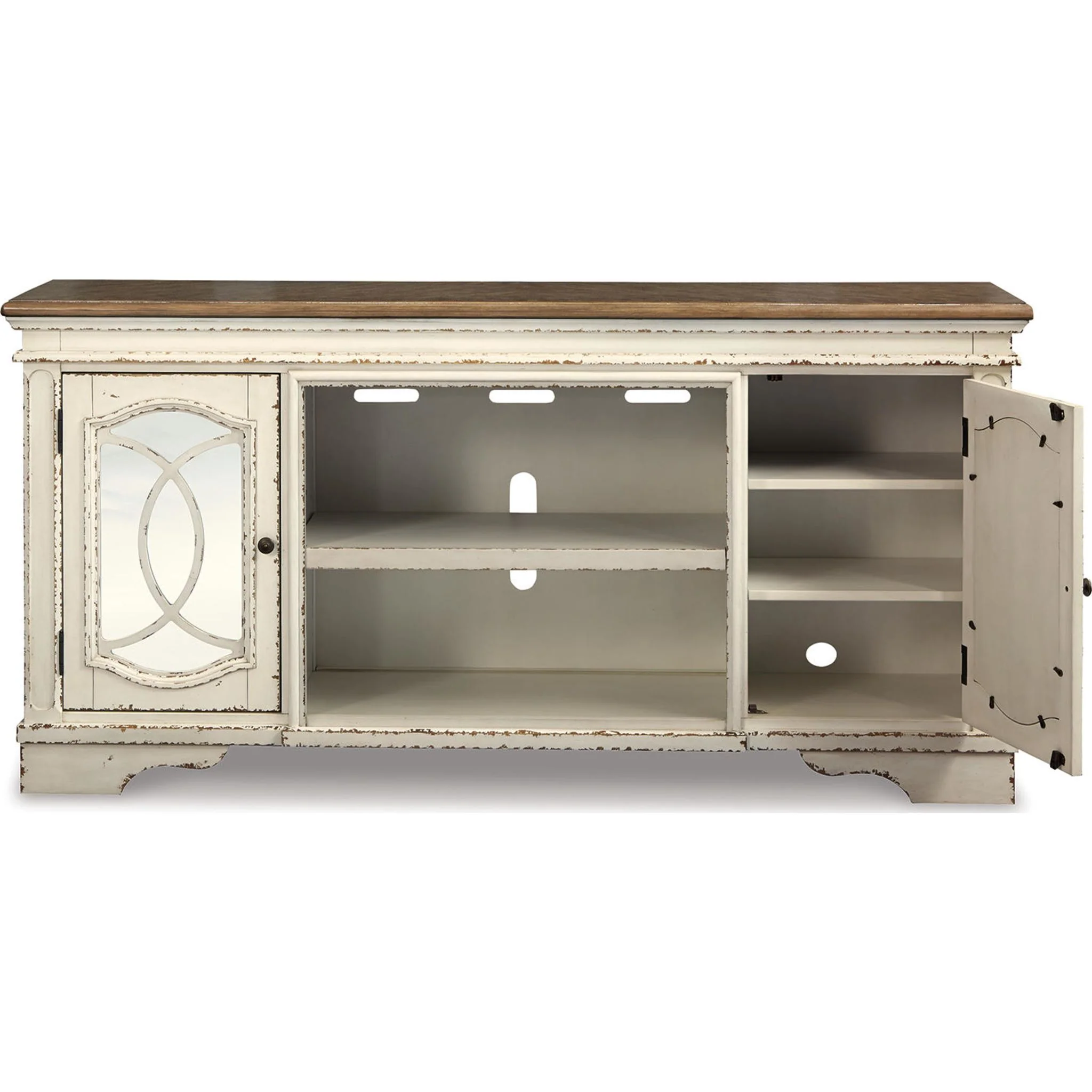 Realyn TV Stand - Chipped White - Image 17